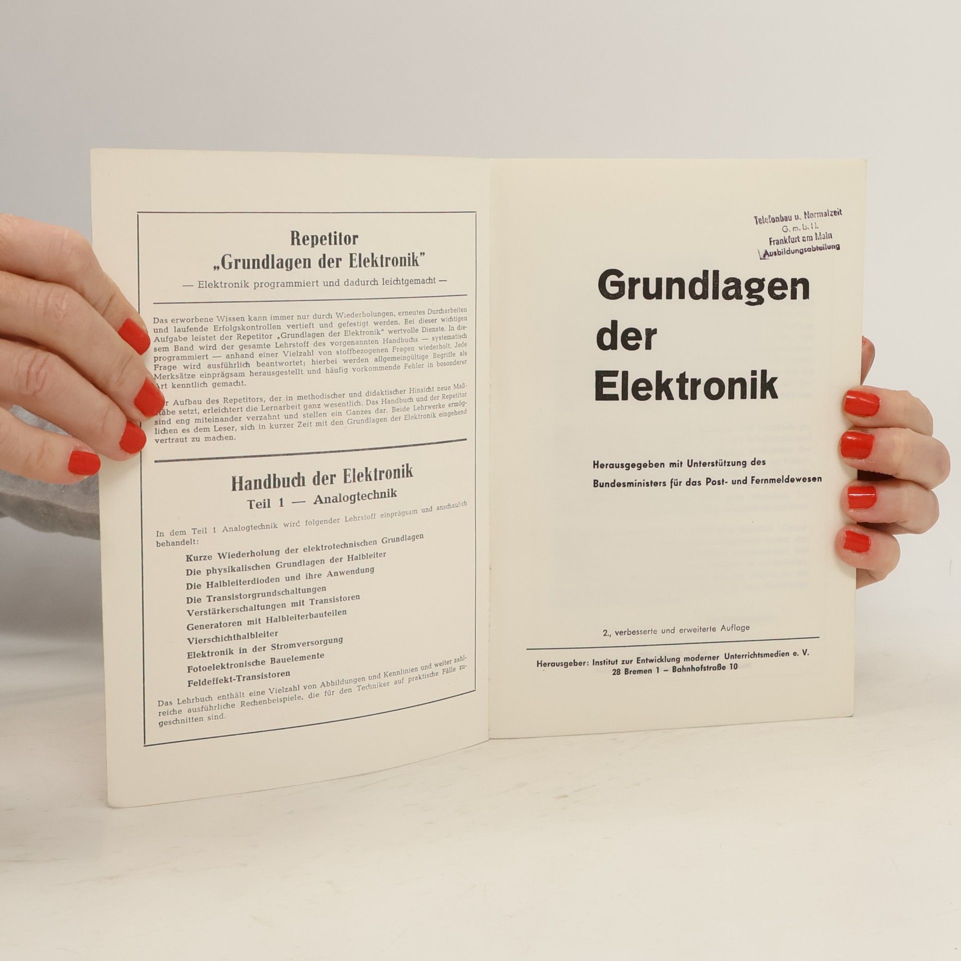 Various authors Grundlagen der Elektronik