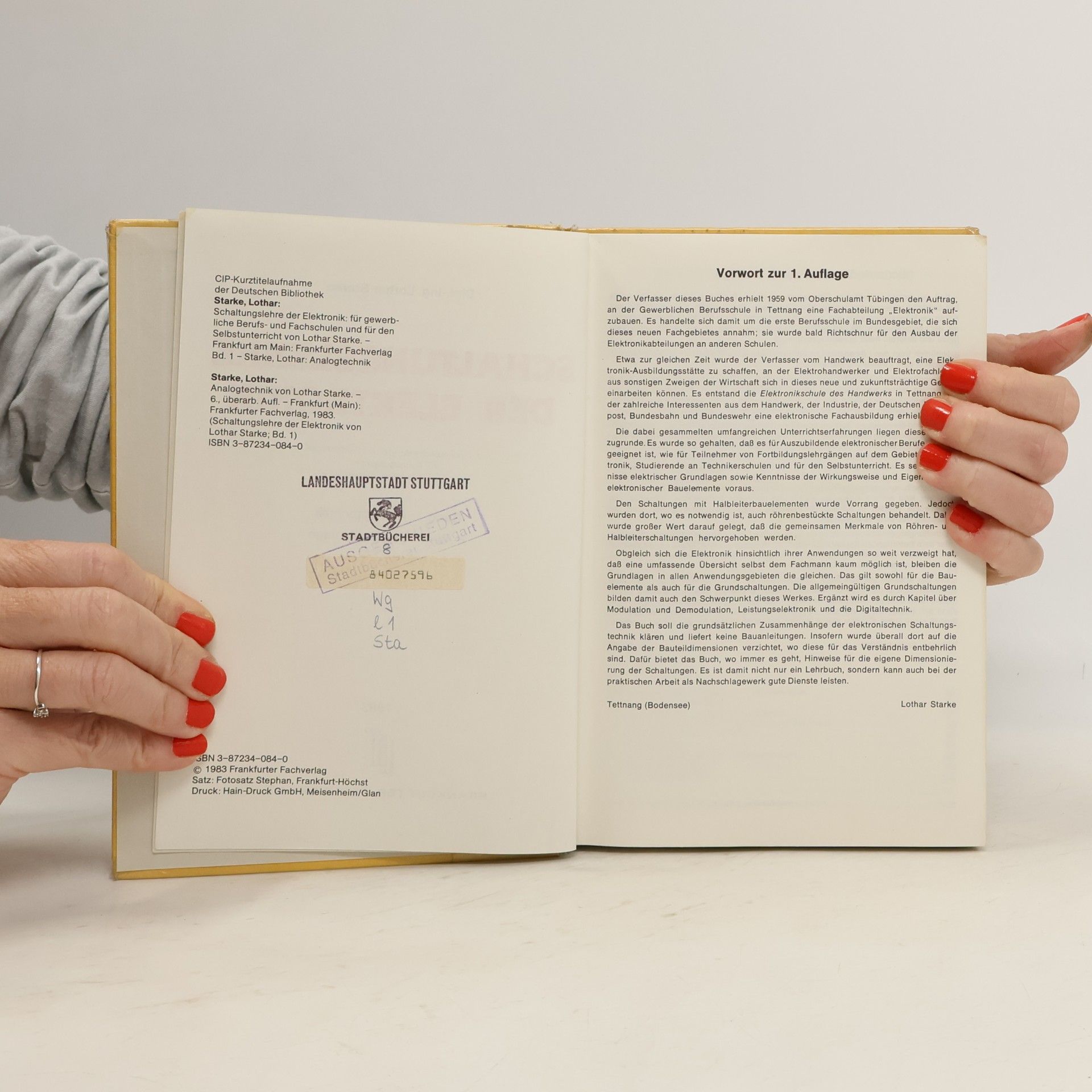 Lothar Starke Schaltungslehre der Elektronik