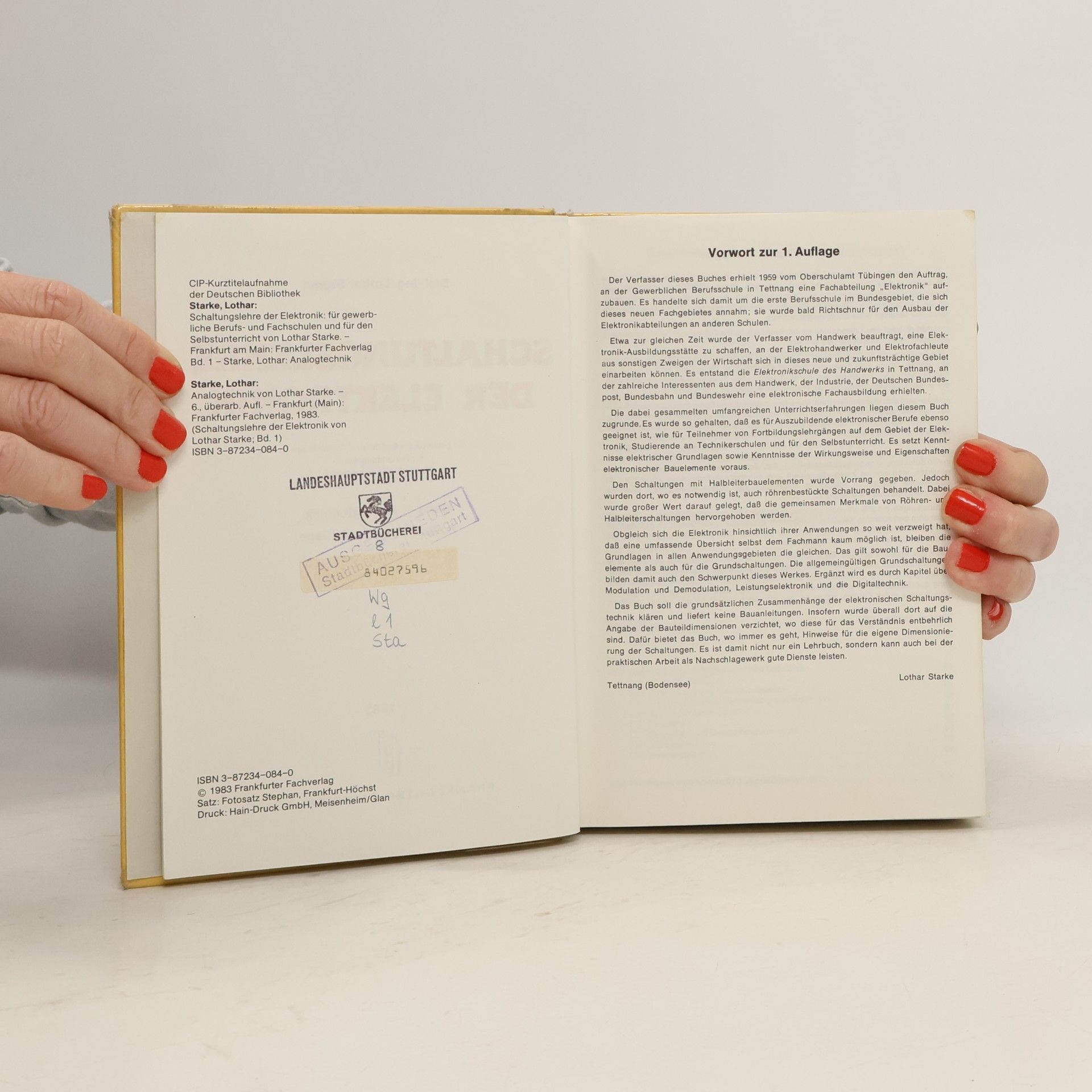 Lothar Starke Schaltungslehre der Elektronik