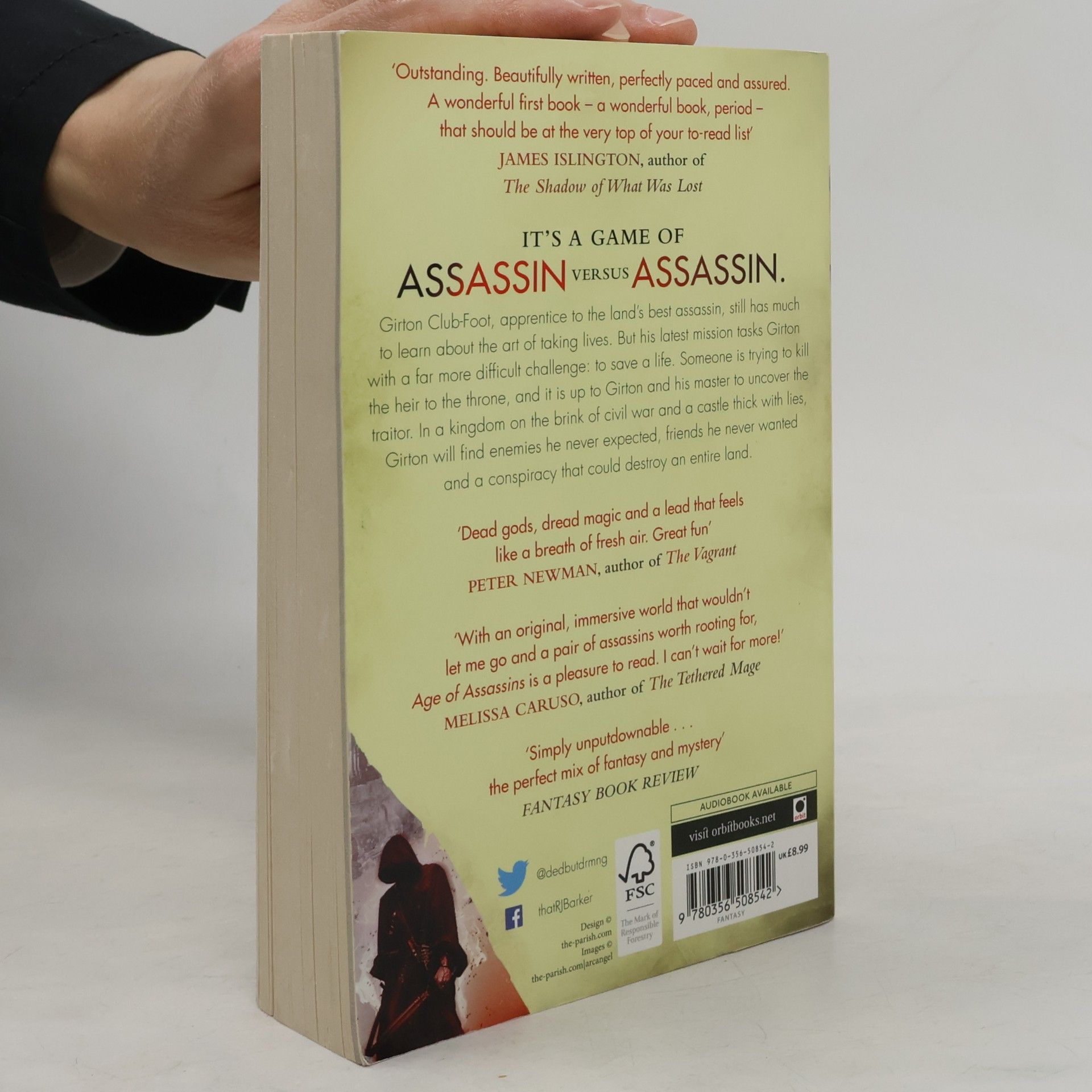 R.J. Barker Age of Assassins