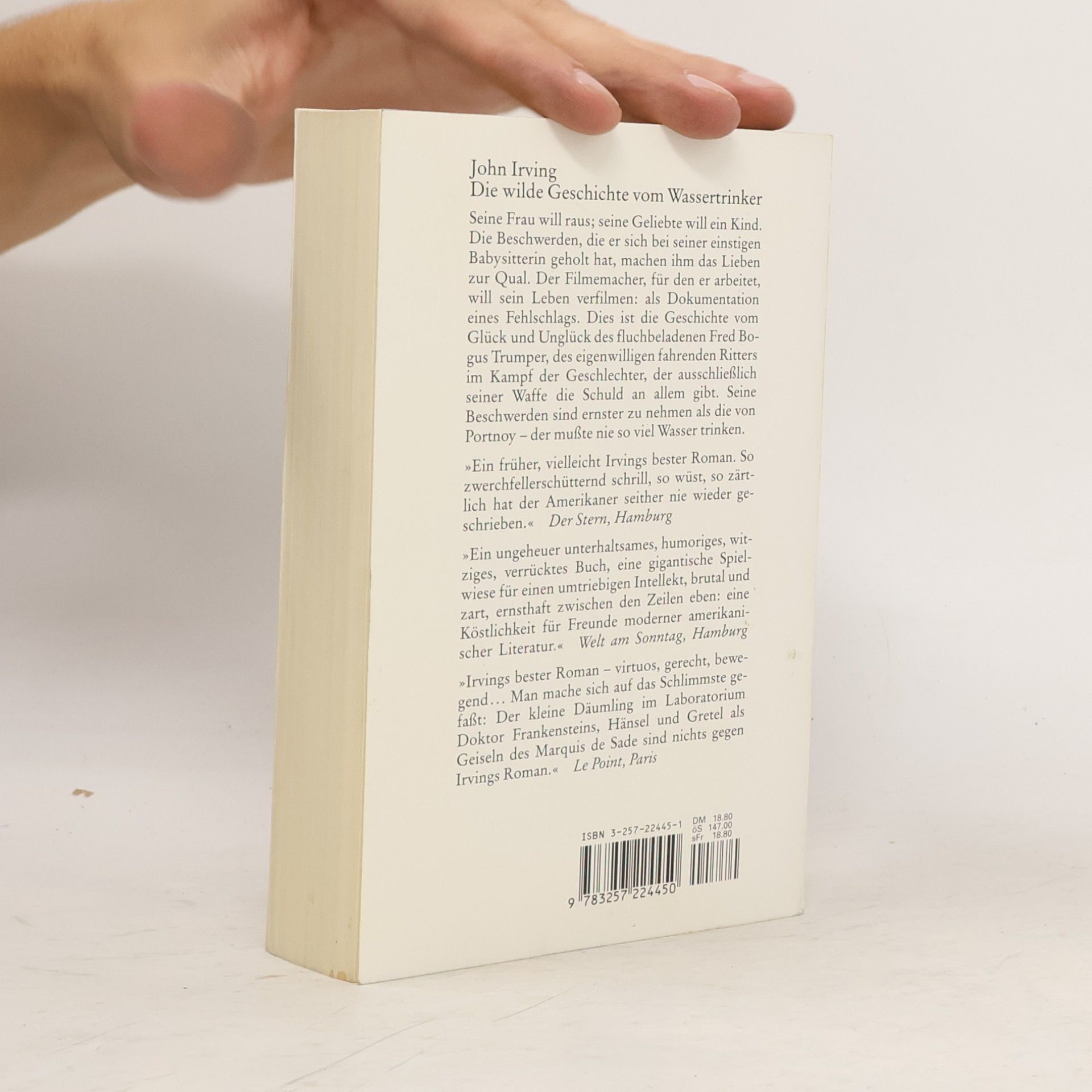 John Irving Die wilde Geschichte vom Wassertrinker