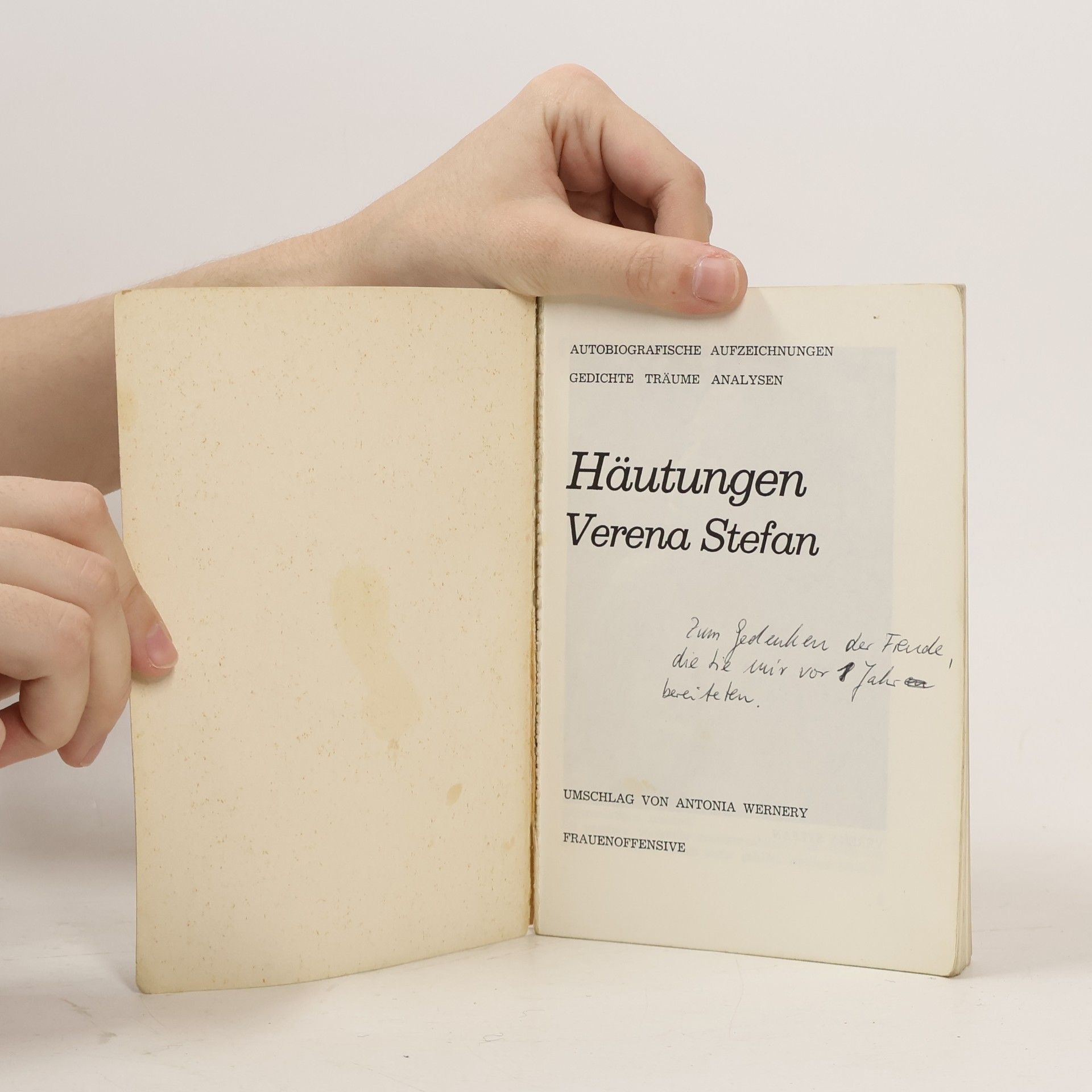 Verena Stefan Häutungen