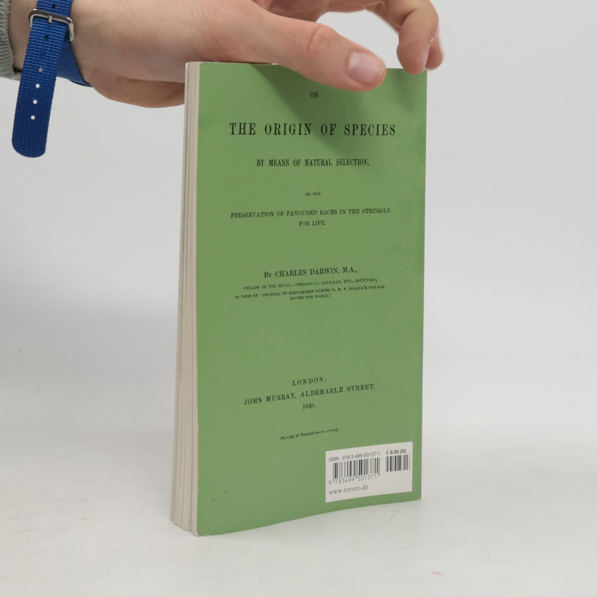 Johannes Hemleben Charles Darwin in Selbstzeugnissen und Bilddokumenten