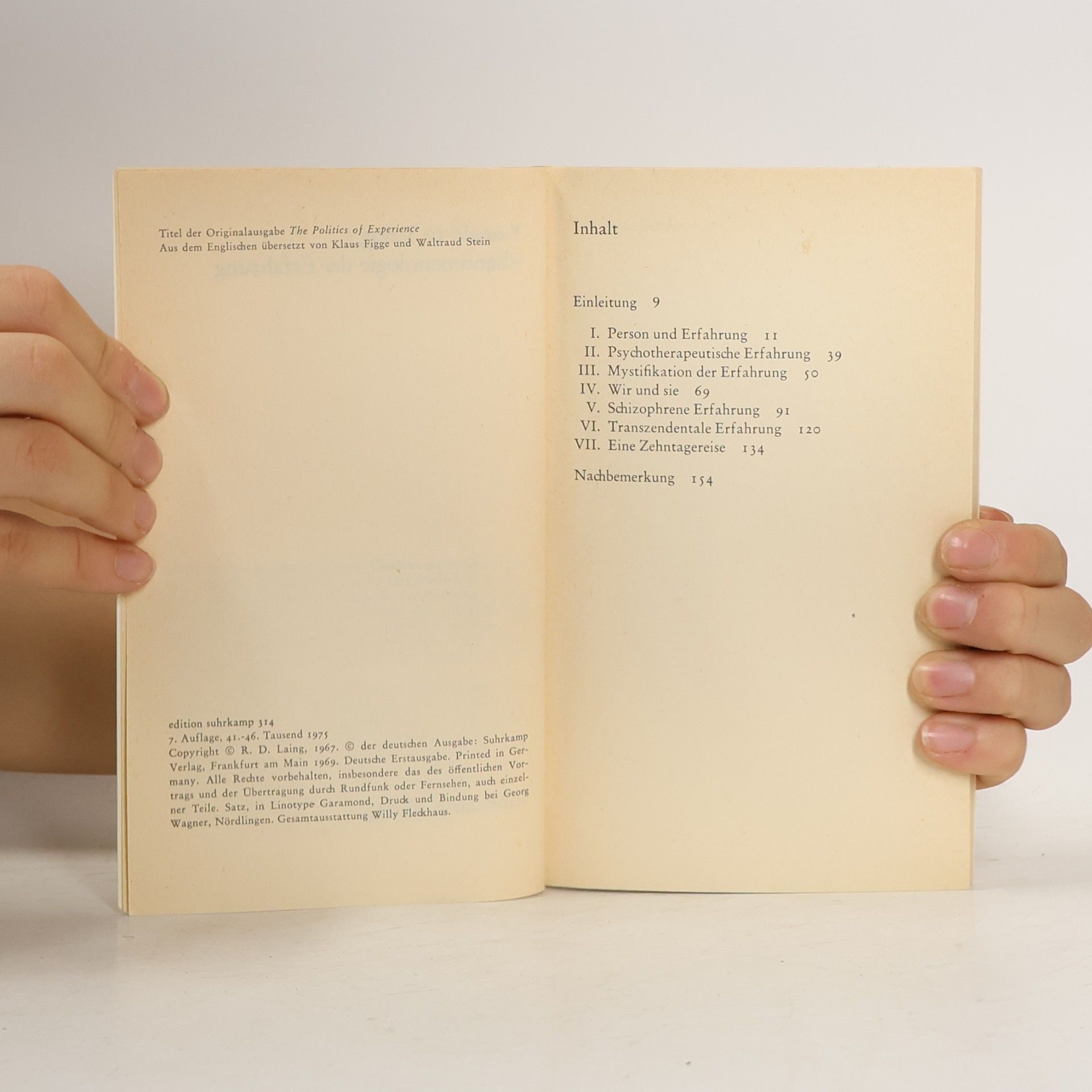 Ronald D. Laing Phänomenologie der Erfahrung