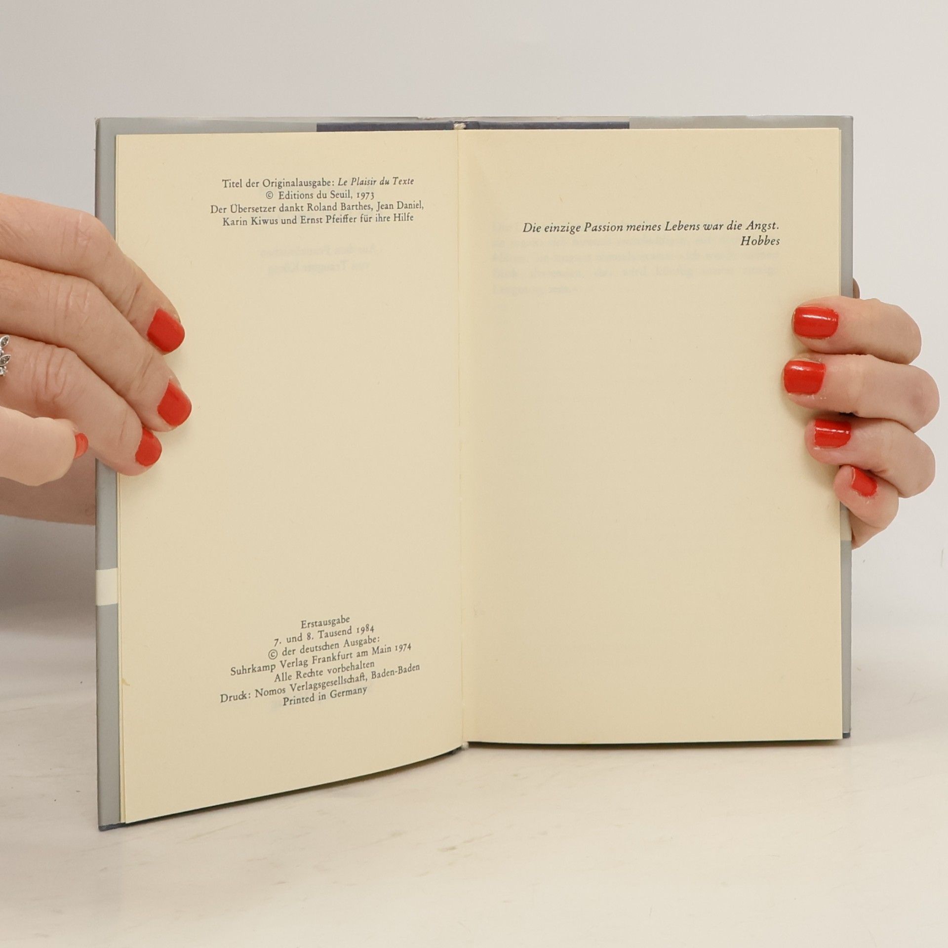 Roland Barthes Die Lust am Text