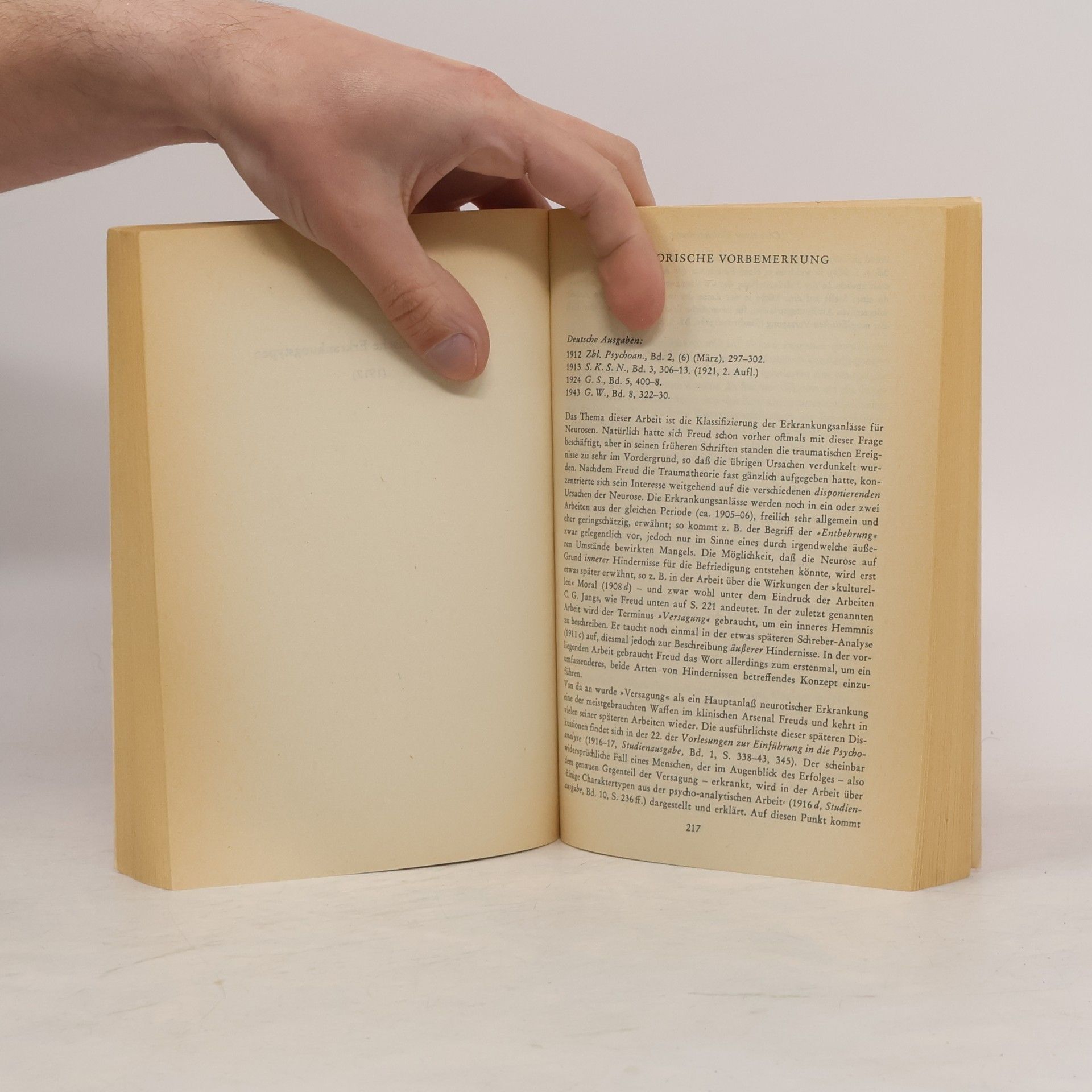 Sigmund Freud Studienausgabe Band VI. Hysterie und Angst