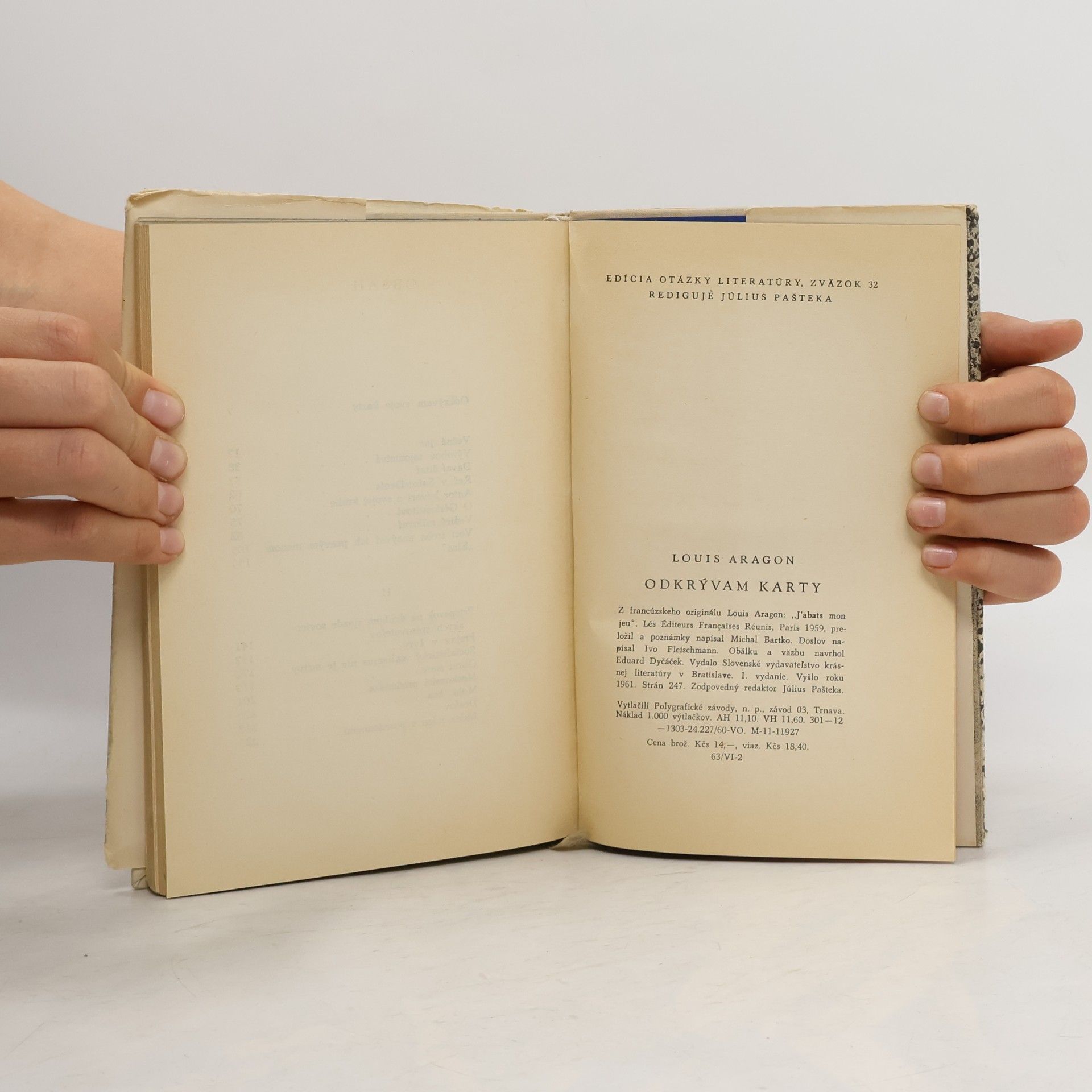 Louis Aragon Odkrývam karty