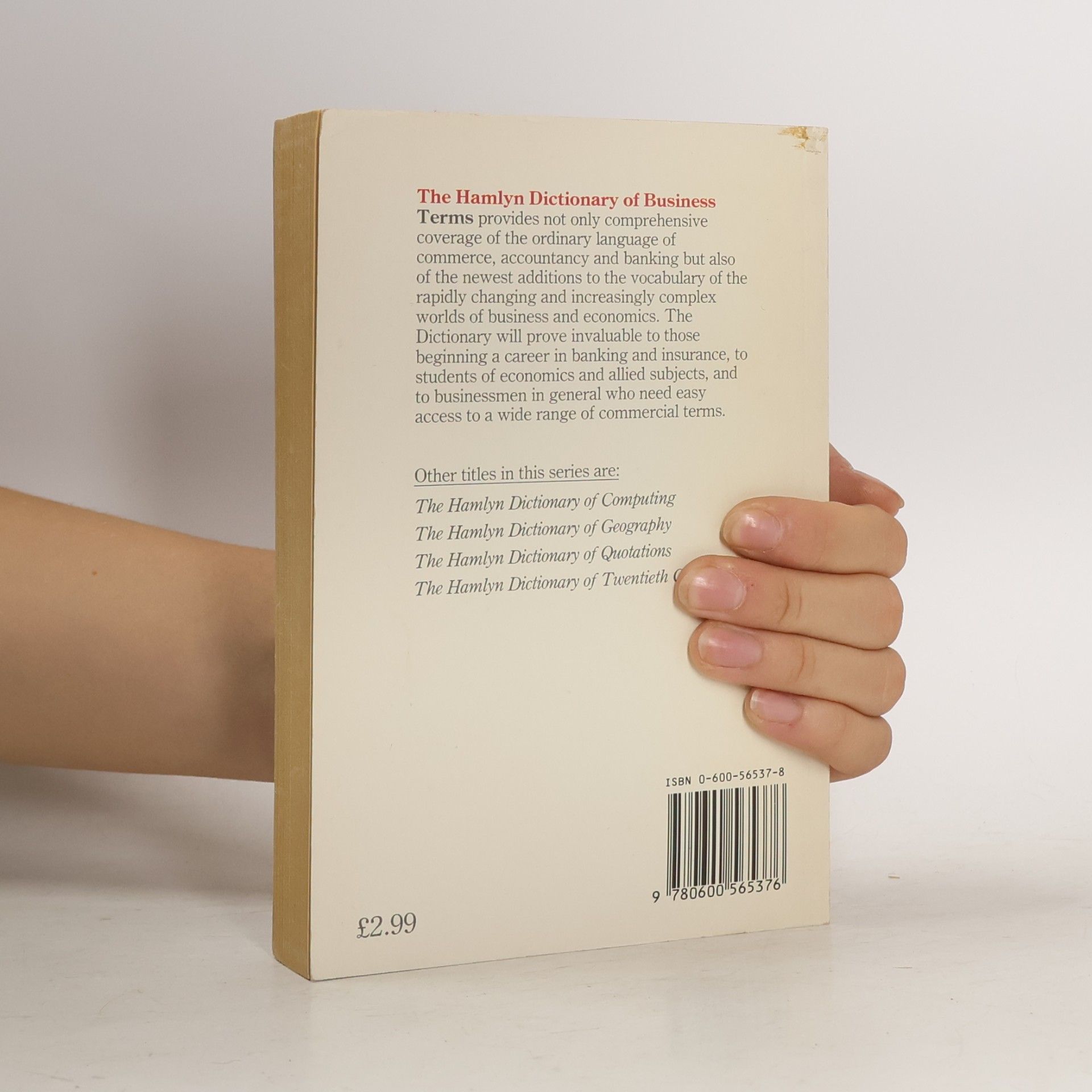 Leo Liebster HAMLYN DICTIONARY OF BUSINESS TERMS