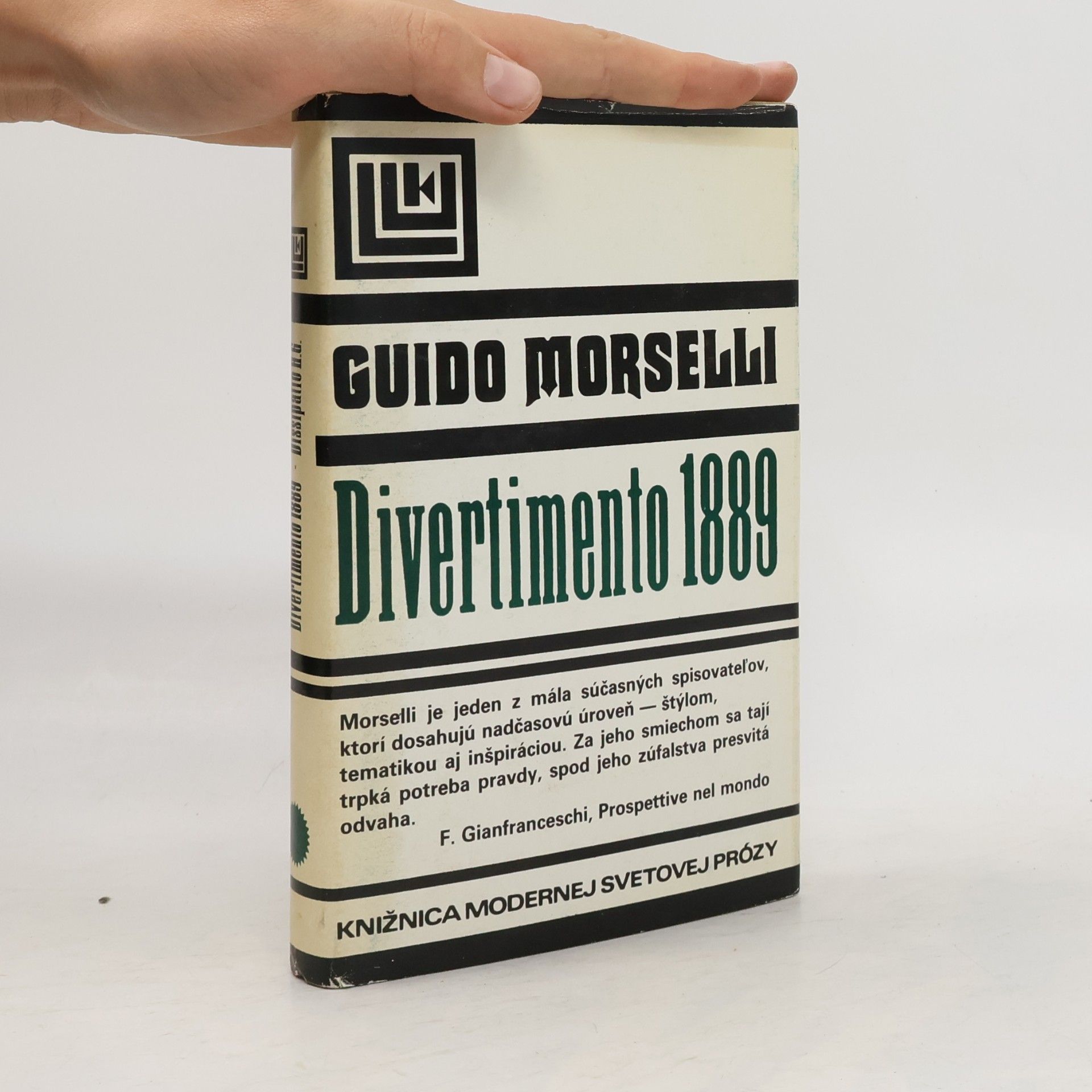 Guido Morselli Divertimento 1889