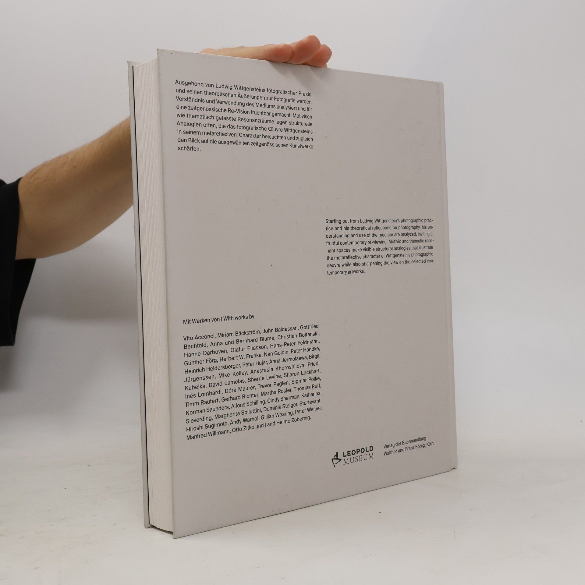 Verena Gamper Ludwig Wittgenstein. Fotografie als analytische Praxis (Ludwig Wittgenstein. Photography as Analytical Practice)
