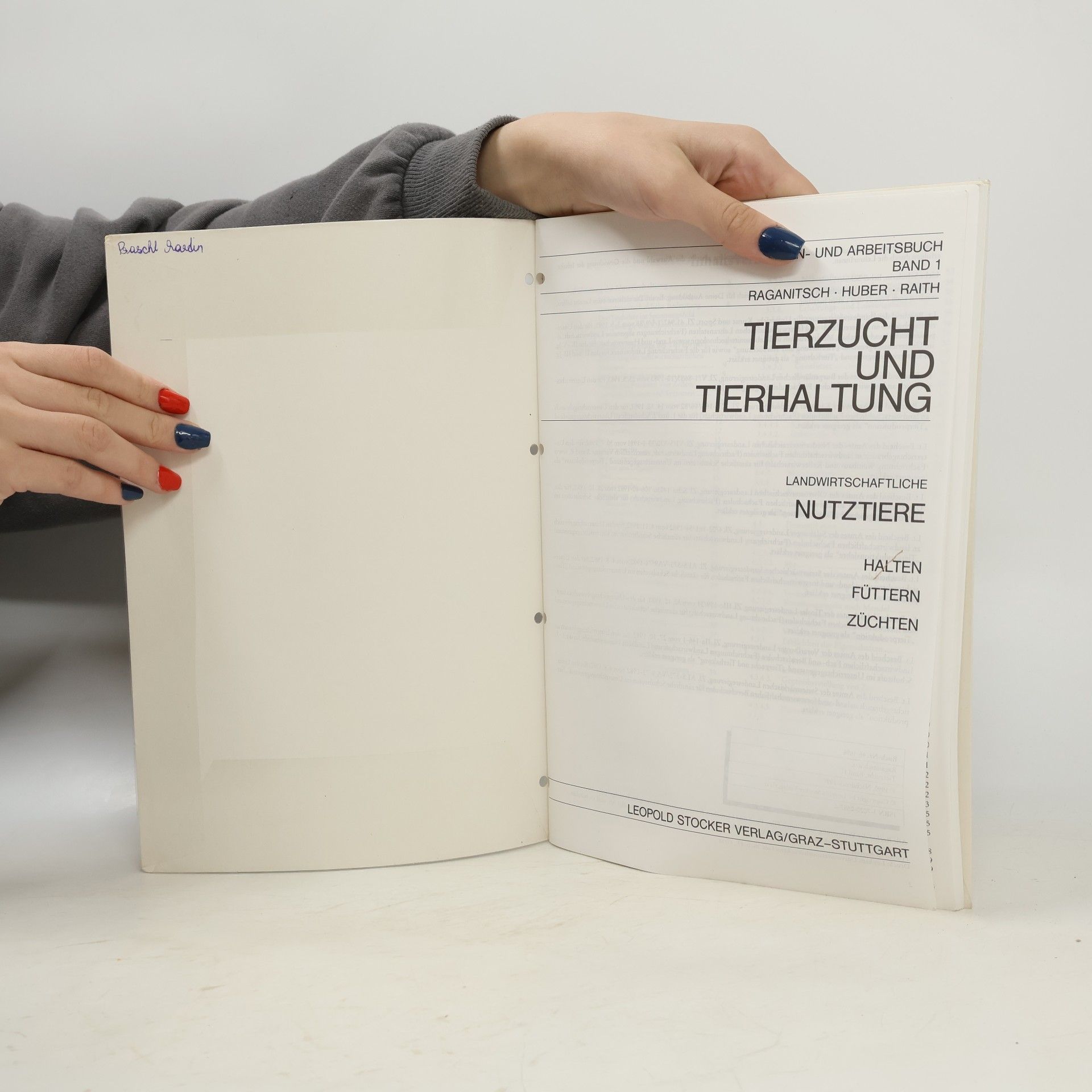 Gerhard Raganitsch Lern- und Arbeitsbuch - 1: Tierzucht und Tierhaltung