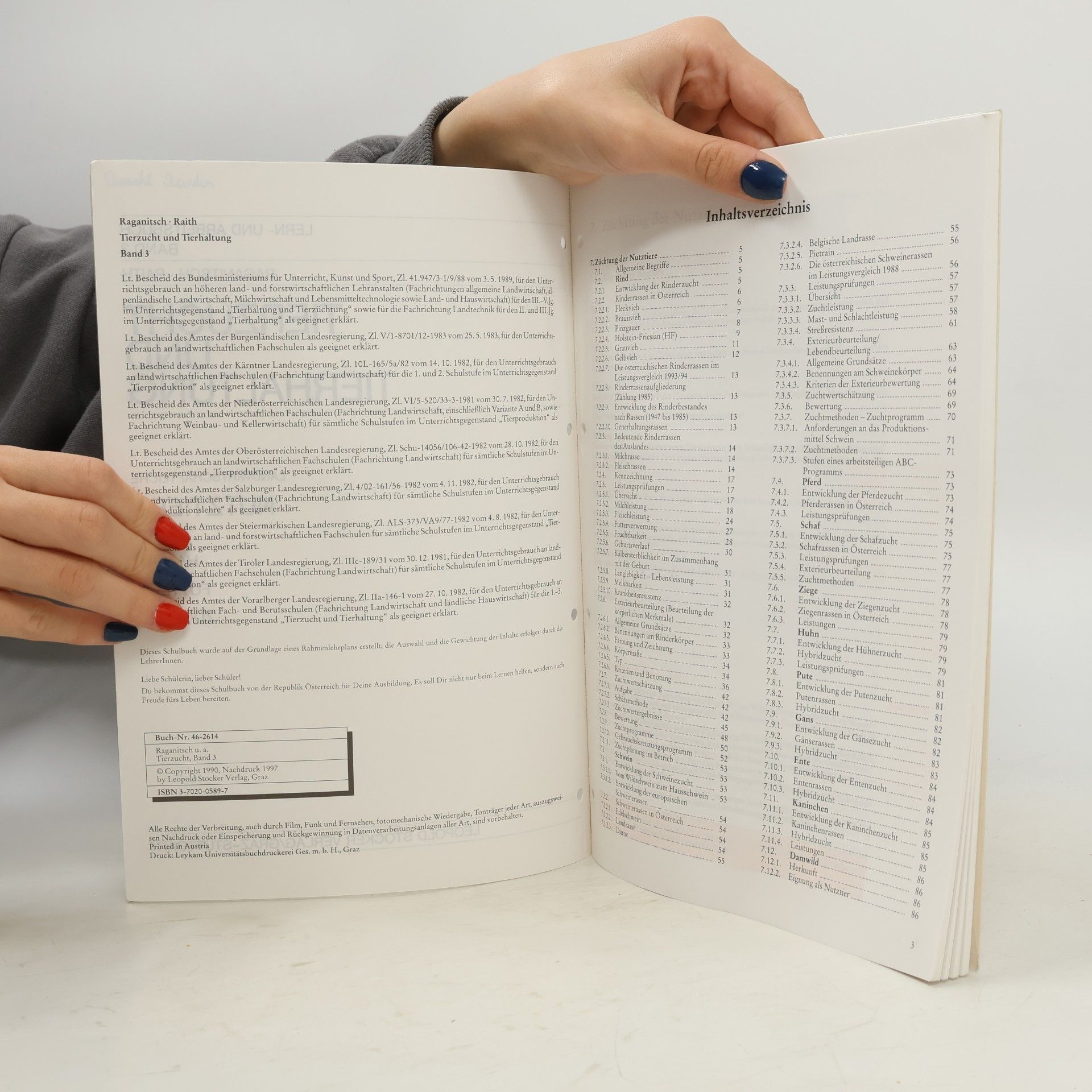 Gerhard Raganitsch Lern- und Arbeitsbuch - 3: Tierzucht und Tierhaltung