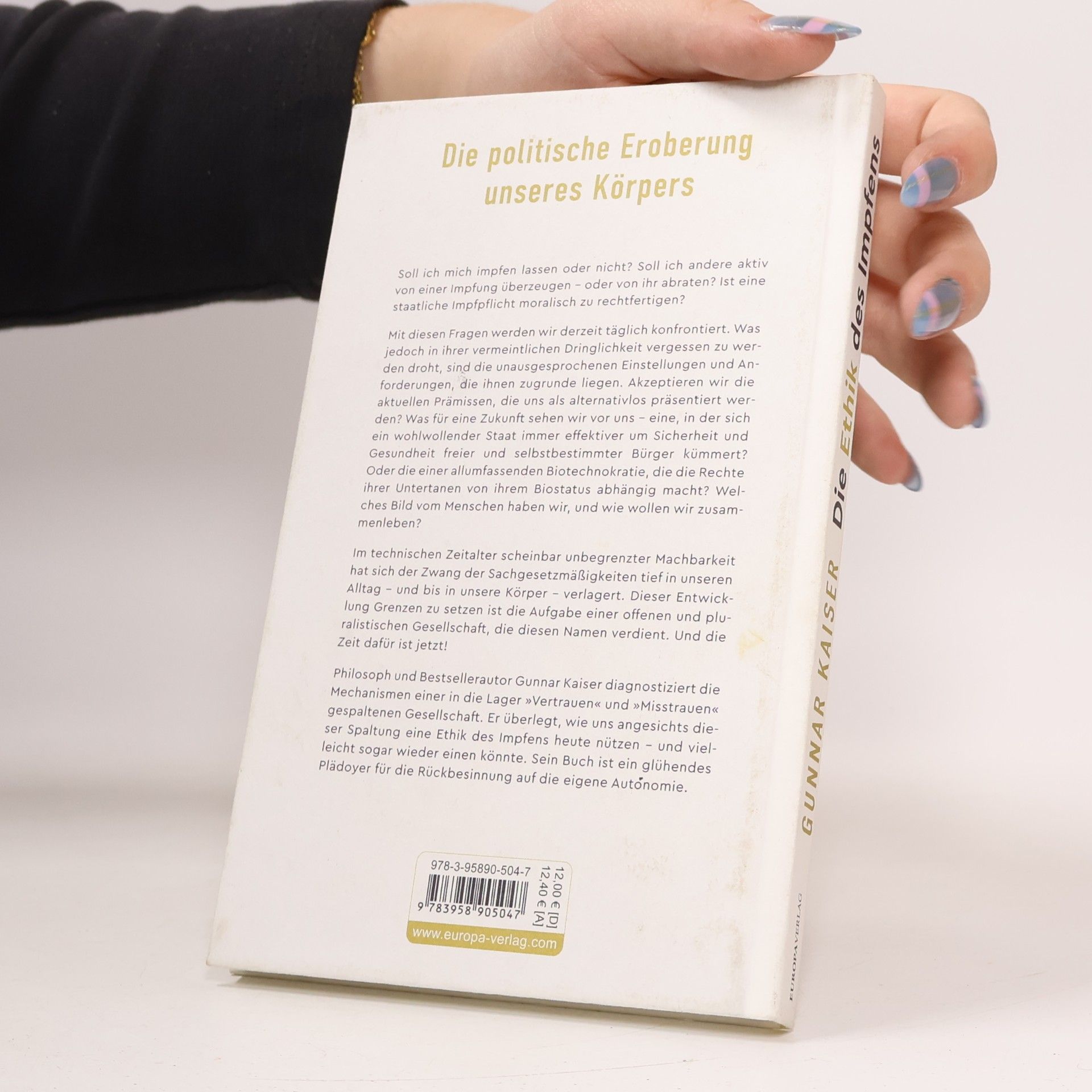 Gunnar Kaiser Die Ethik des Impfens