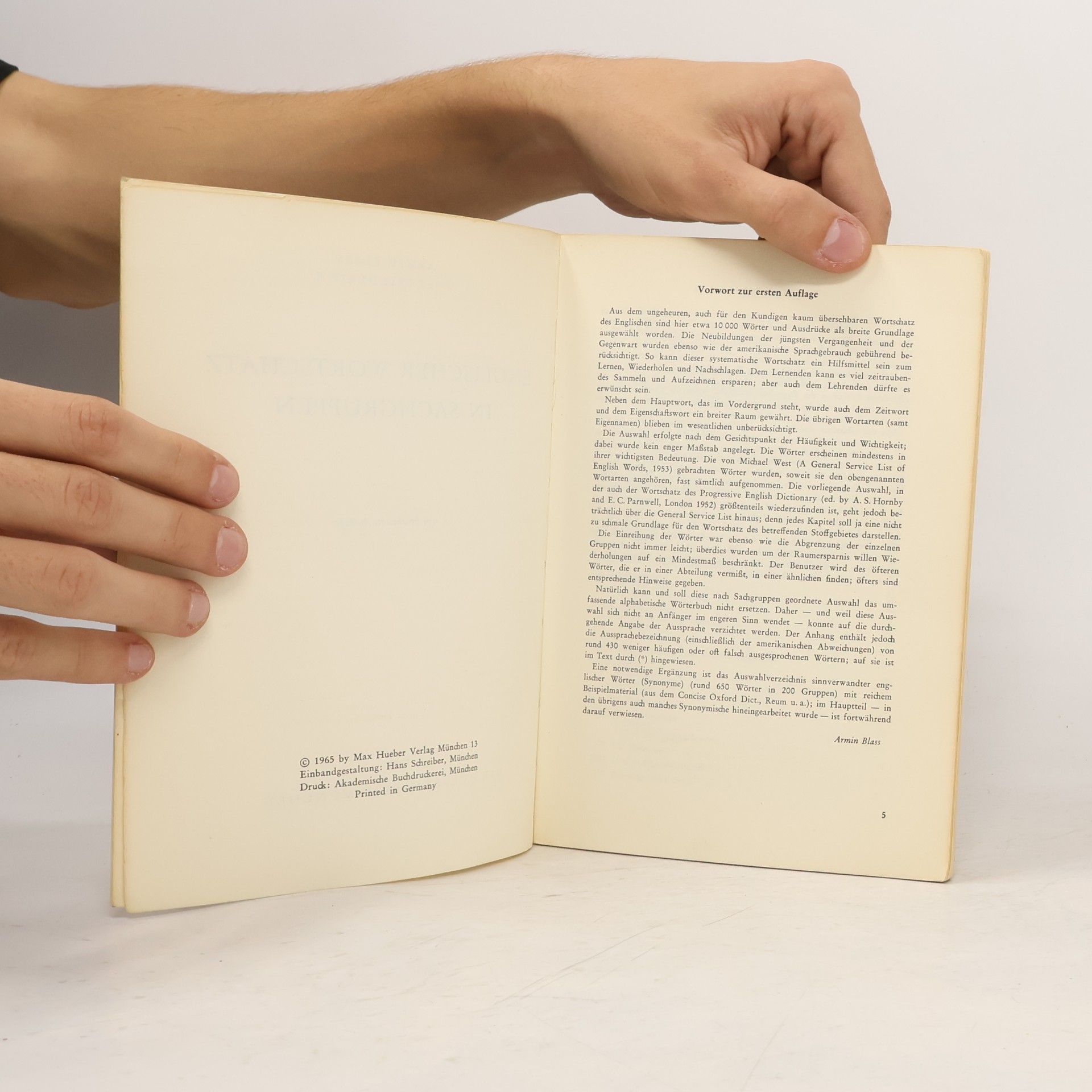 Armin Blass Englischer wortschatz