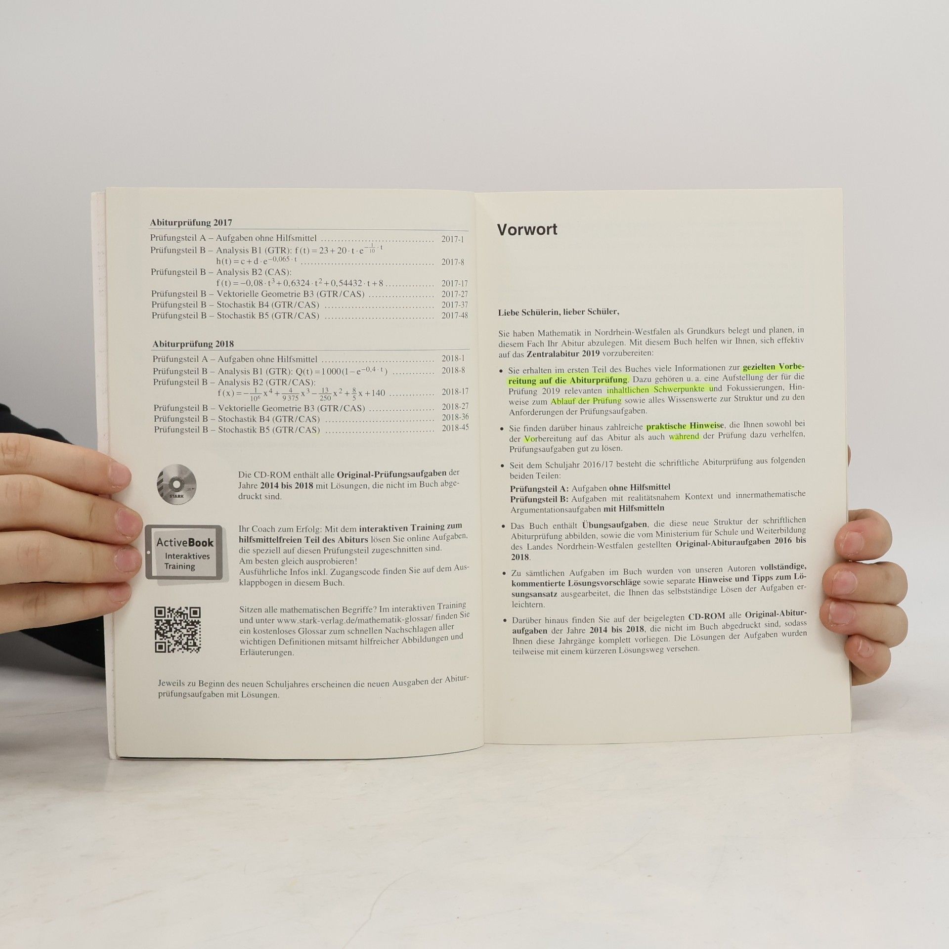 STARK Abiturprüfung NRW 2019 - Mathematik GK: Original-Prüfungsaufgaben mit Lösungen 2016-2018. Inkl. Online-Prüfungstraining