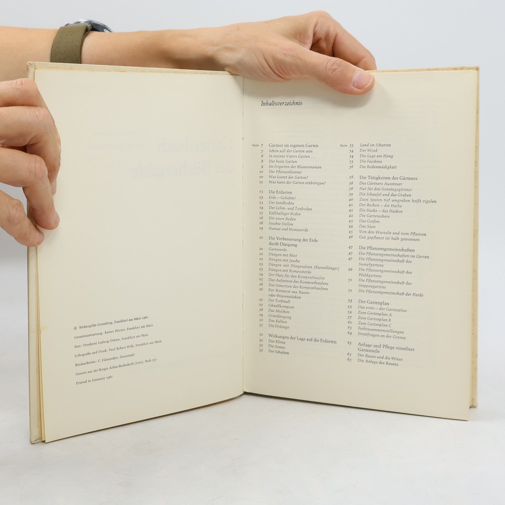 Irmgard Zacharias Garten buch der Bücher gilde