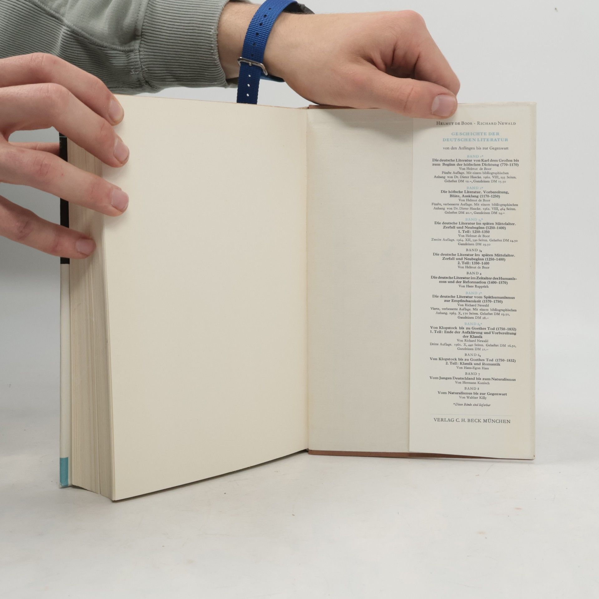 Helmut de Boor Geschichte der deutschen Literatur. Die deutsche Literatur im späten Mittelalter 3/1