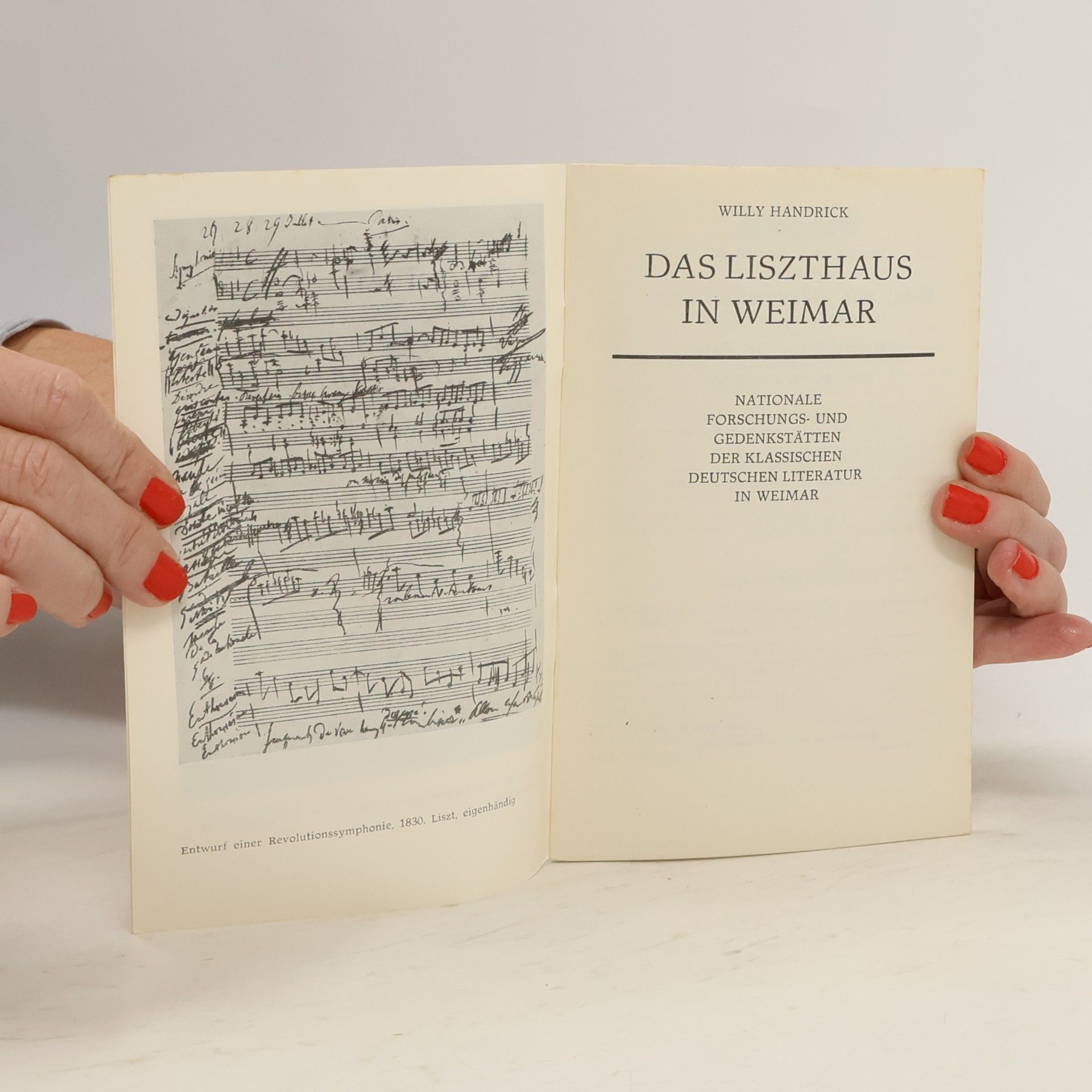 Willy Handrick Das Liszthaus in Weimar