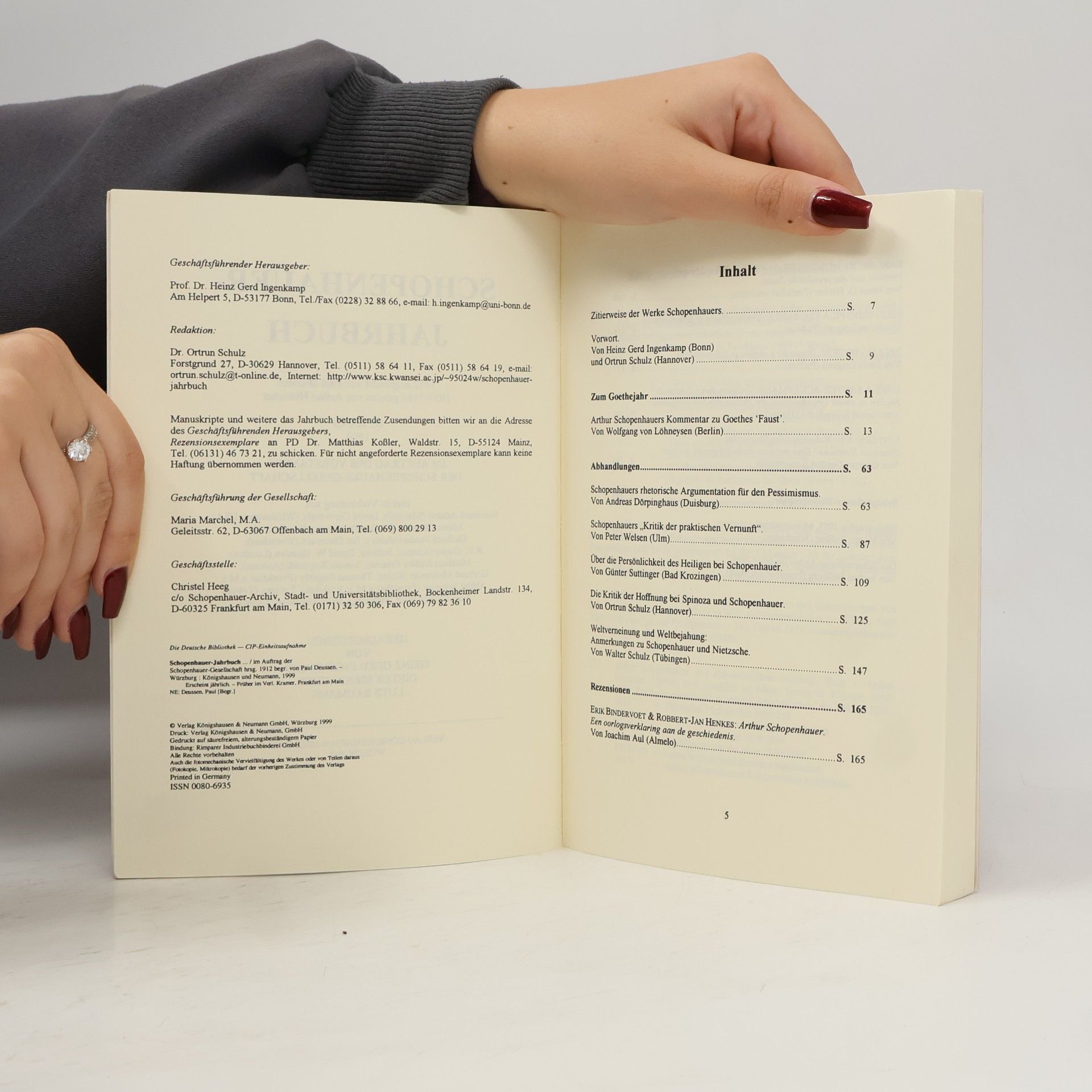 kolektiv Schopenhauer-Jahrbuch für das Jahr 1975