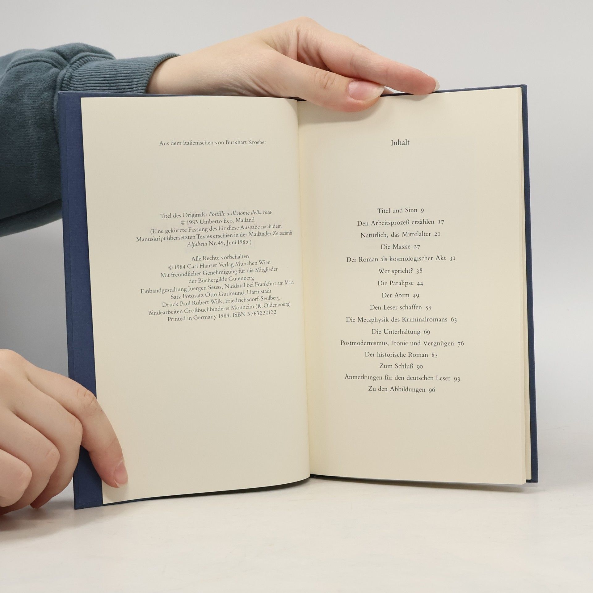 Umberto Eco Nachschrift zum ‰Namen der Rose‹