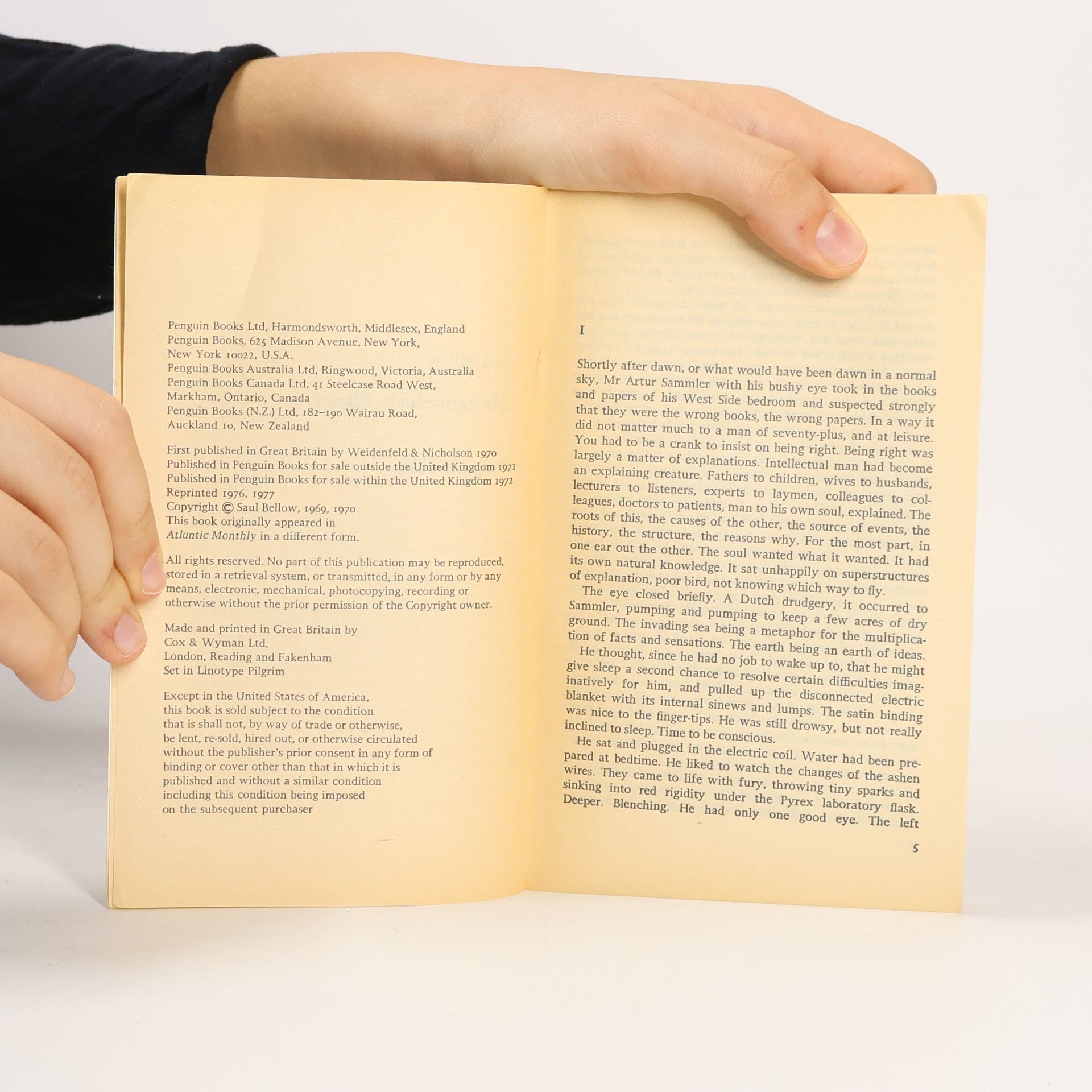 Saul Bellow Mr. Sammler's Planet