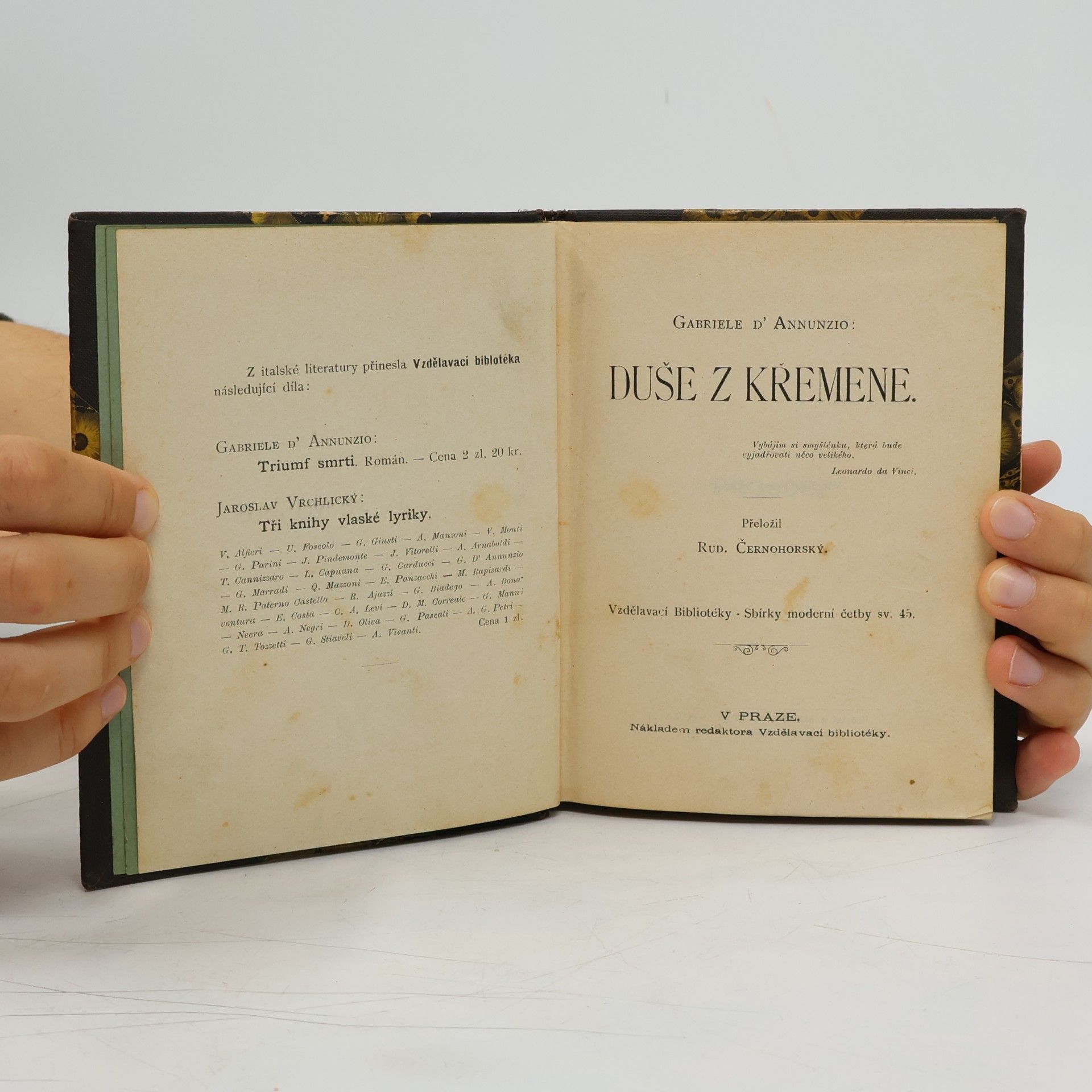Gabriele d’Annunzio Duše z křemene
