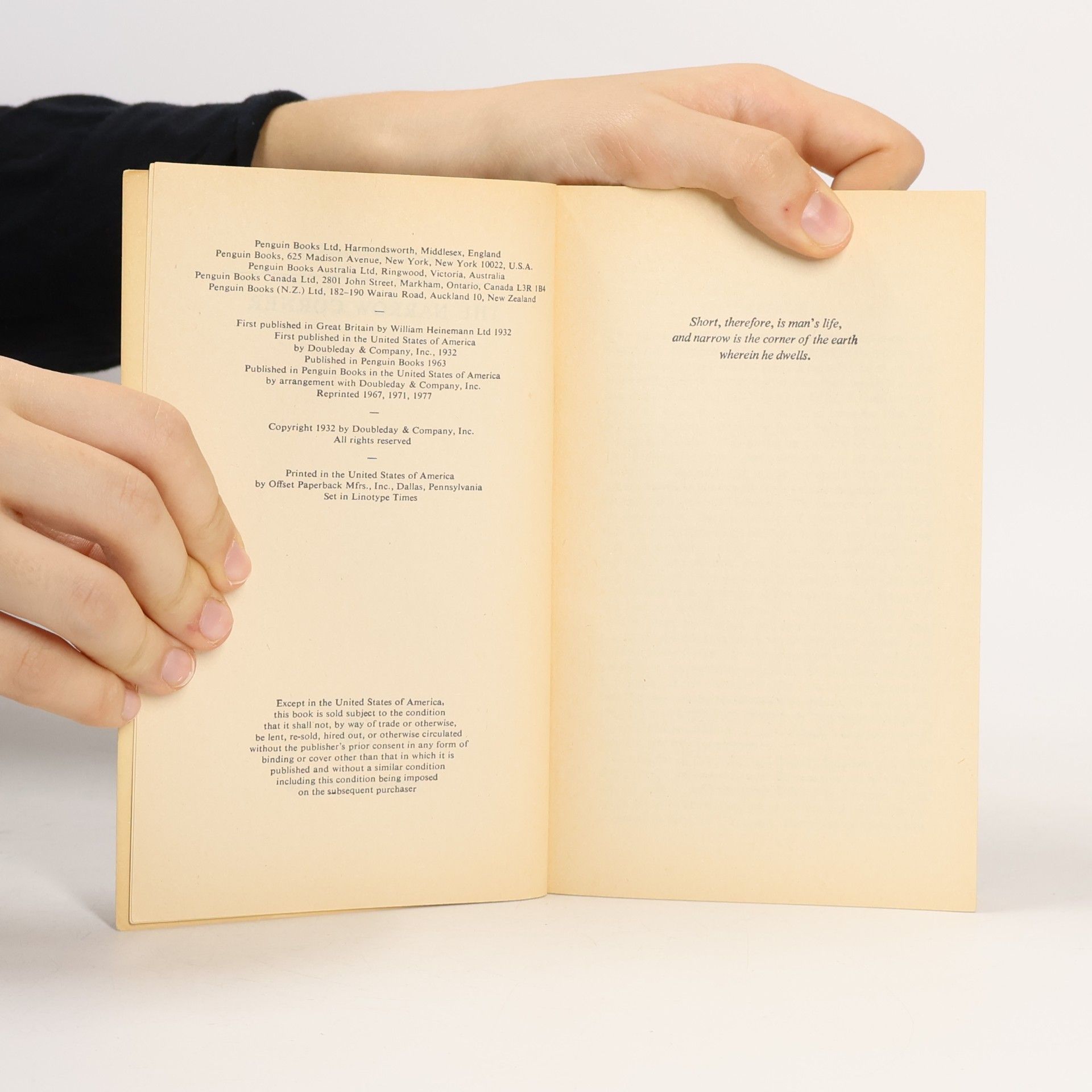 William Somerset Maugham The Narrow Corner