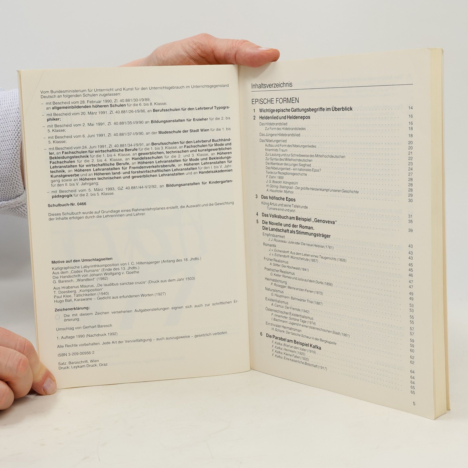 Josef Neumüller Literatur auf einen Blick