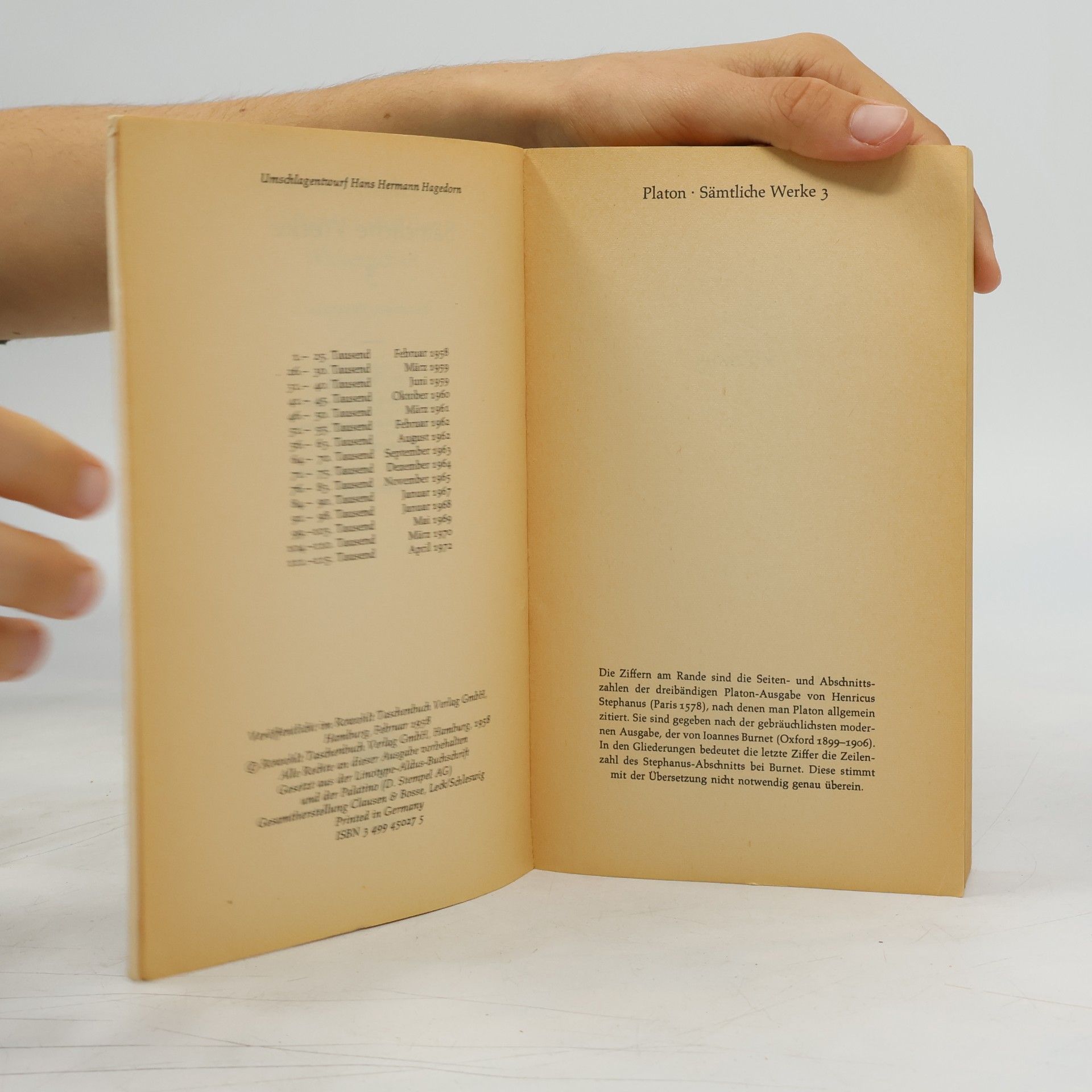 Platon Sämtliche Werke III. Phaidon, Politeia