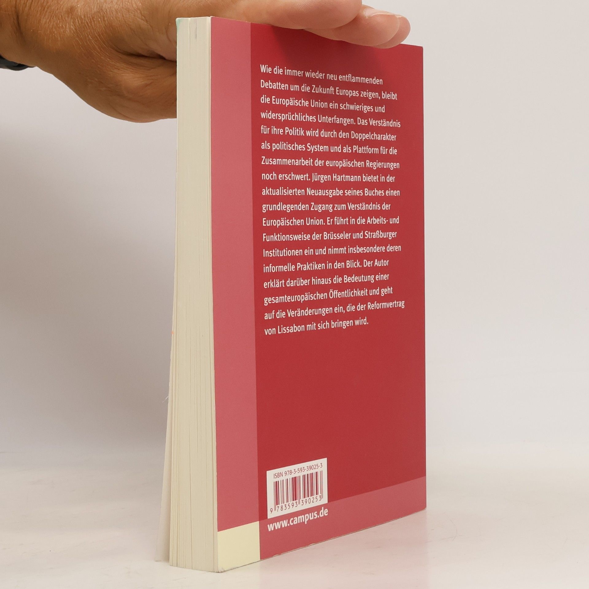 Jürgen Hartmann Campus Studium: Das politische System der Europäischen Union