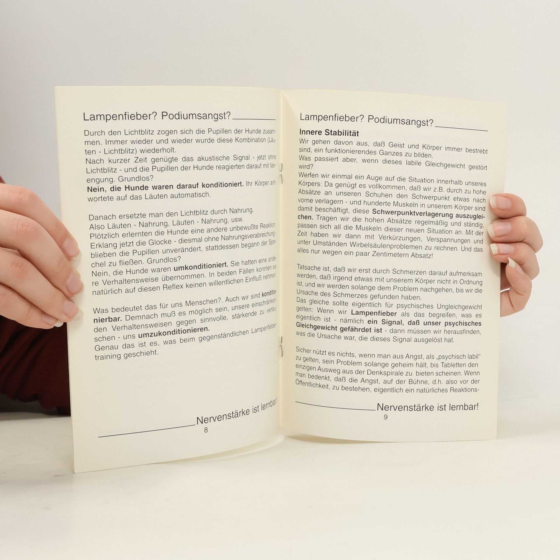 Leonhard Kubizek Lampenfieber? Podiumsangst?