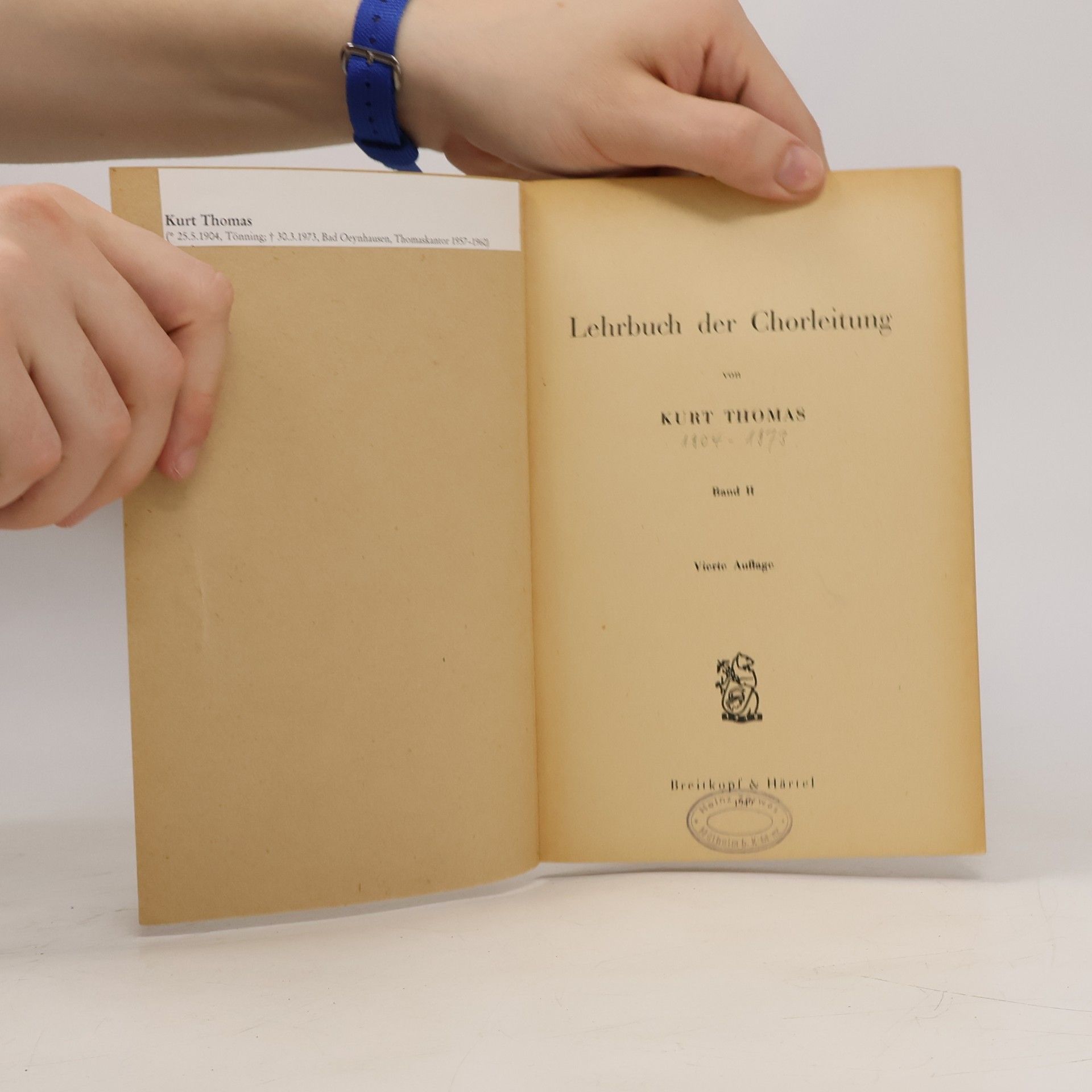 Kurt Thomas Lehrbuch der Chorleitung II
