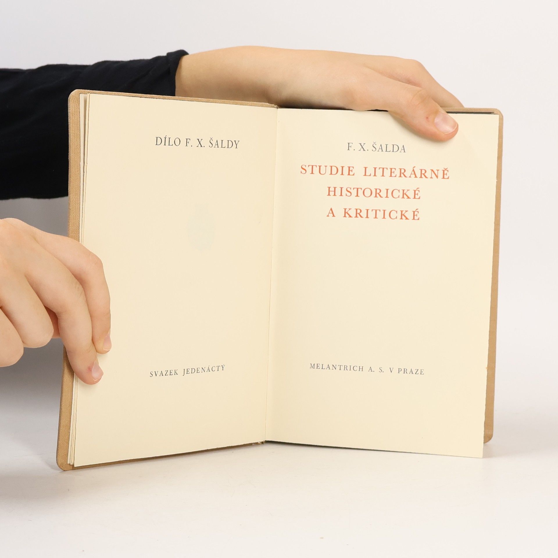 František Xaver Šalda Studie literárně historické a kritické