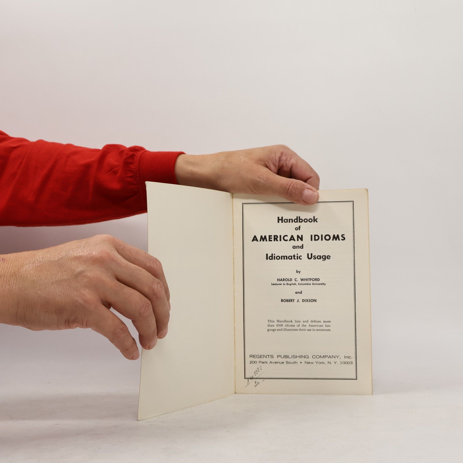 Harold C. Whitford Handbook of American Idioms and Idiomatic Usage