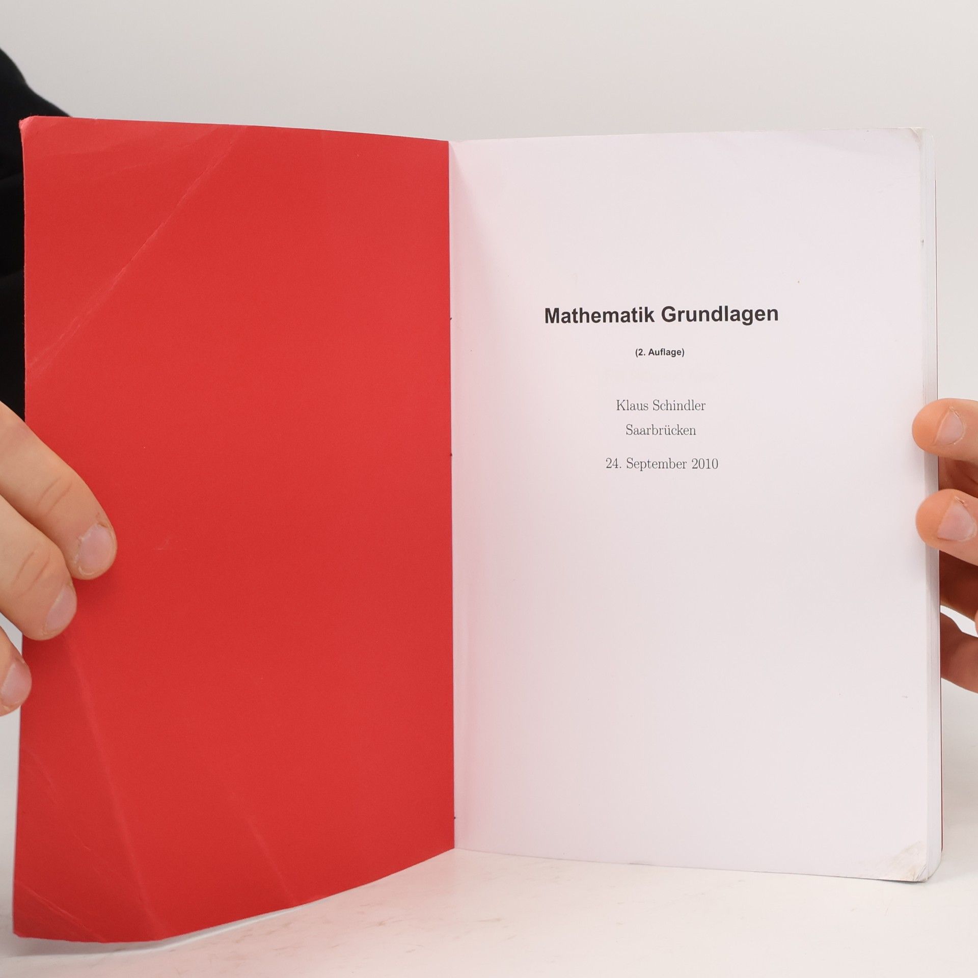 Klaus Schindler Mathematik Grundlagen