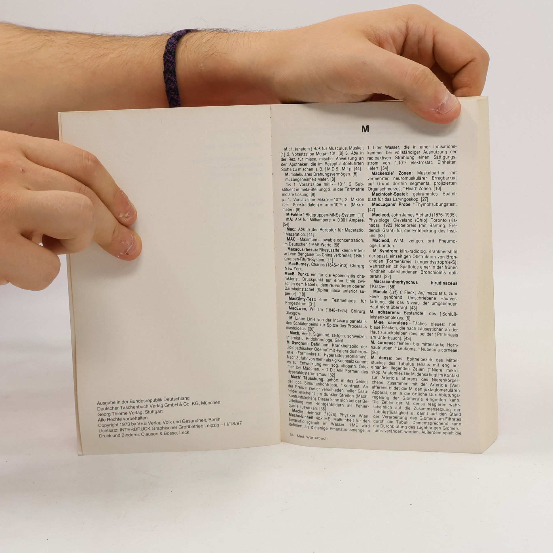 Maxim Zetkin Wörterbuch der Medizin. Band 2, M - Z