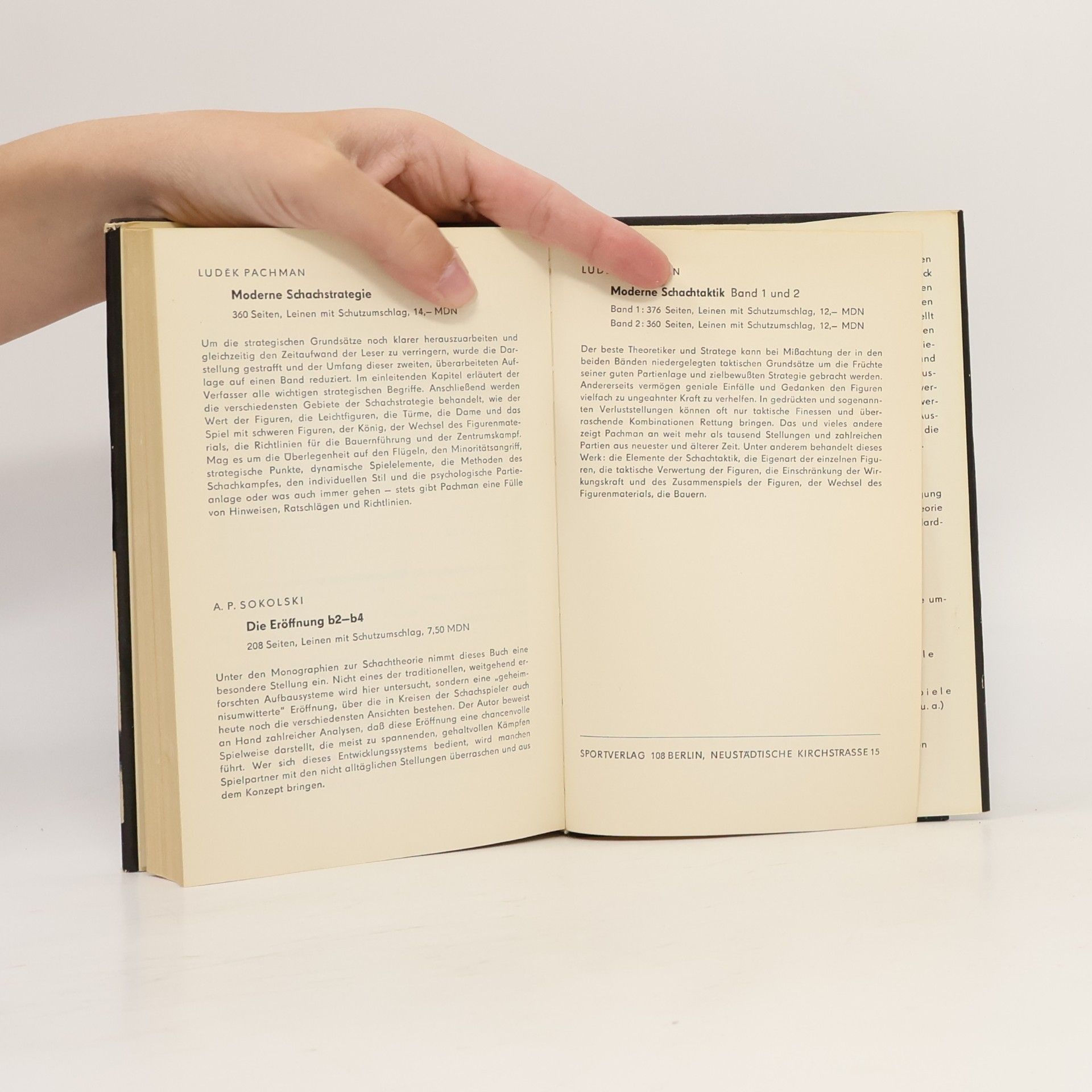 Aleksej P. Sokolskij Lehrbuch der Schacheröffnungen