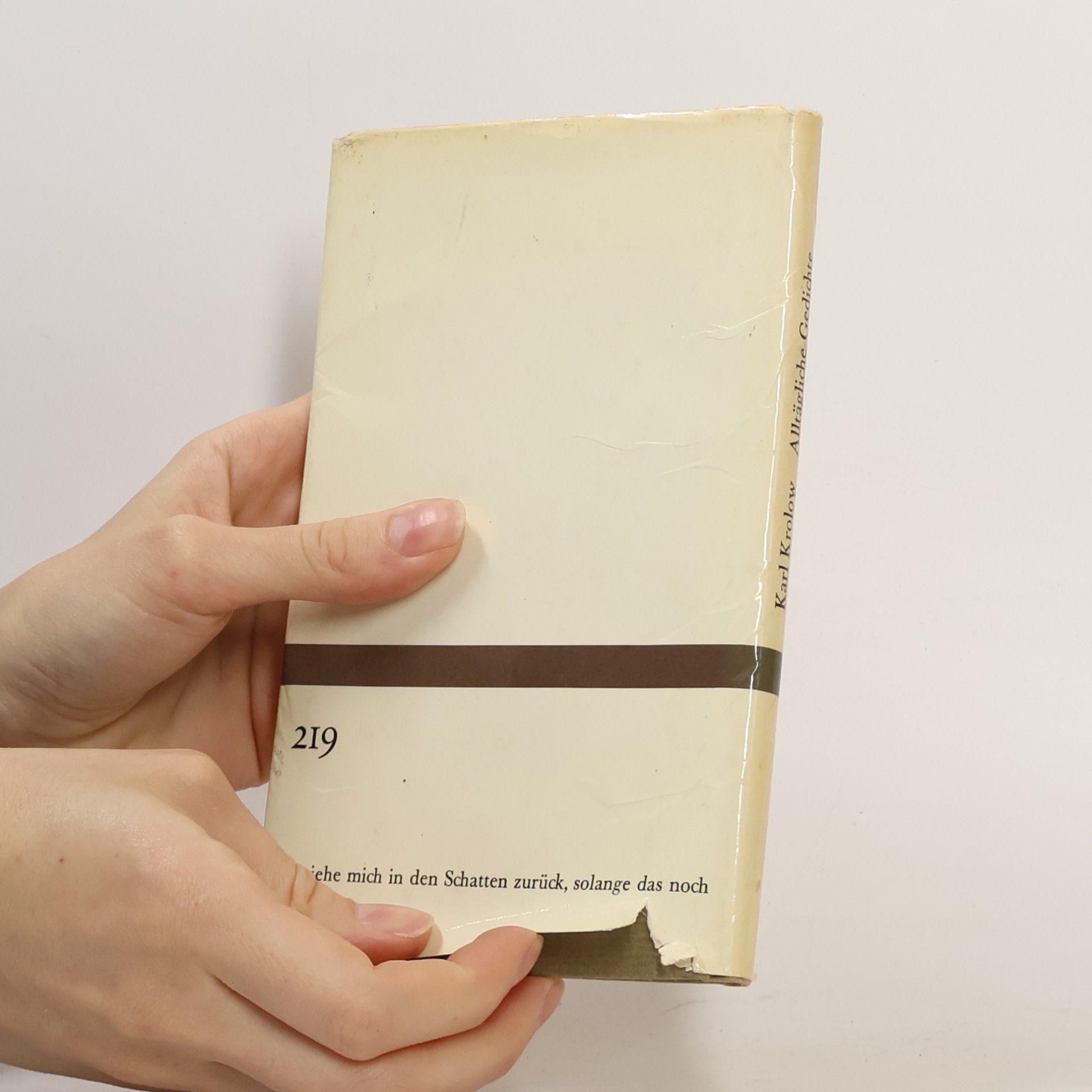 Karl Krolow Alltägliche Gedichte