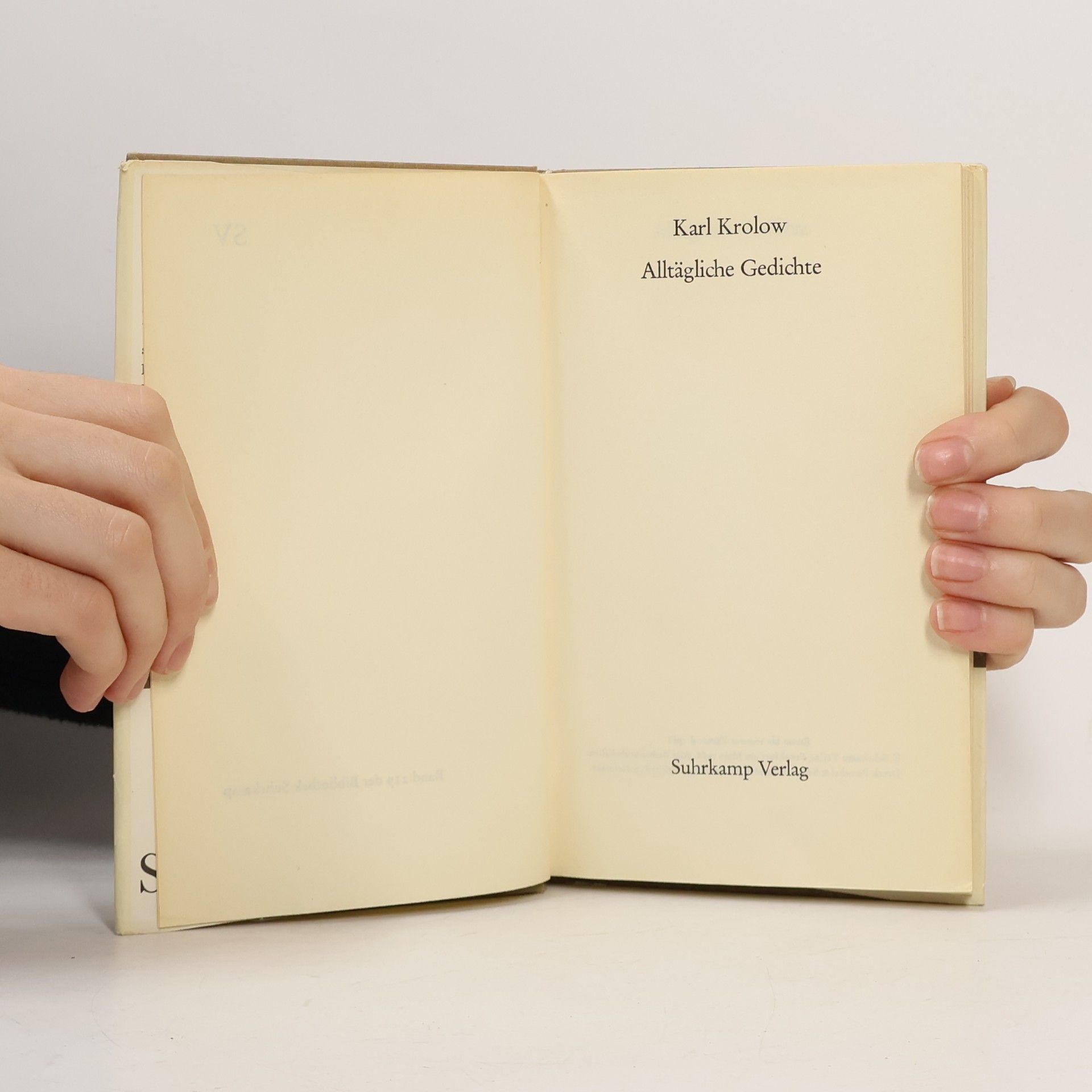 Karl Krolow Alltägliche Gedichte