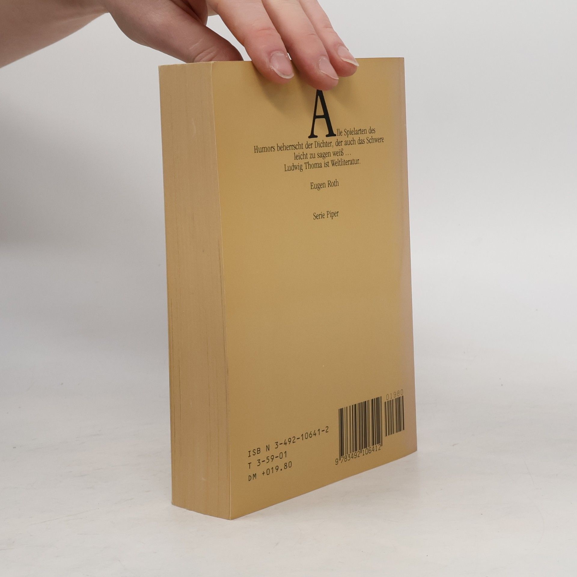 Ludwig Thoma Das Thoma-Buch
