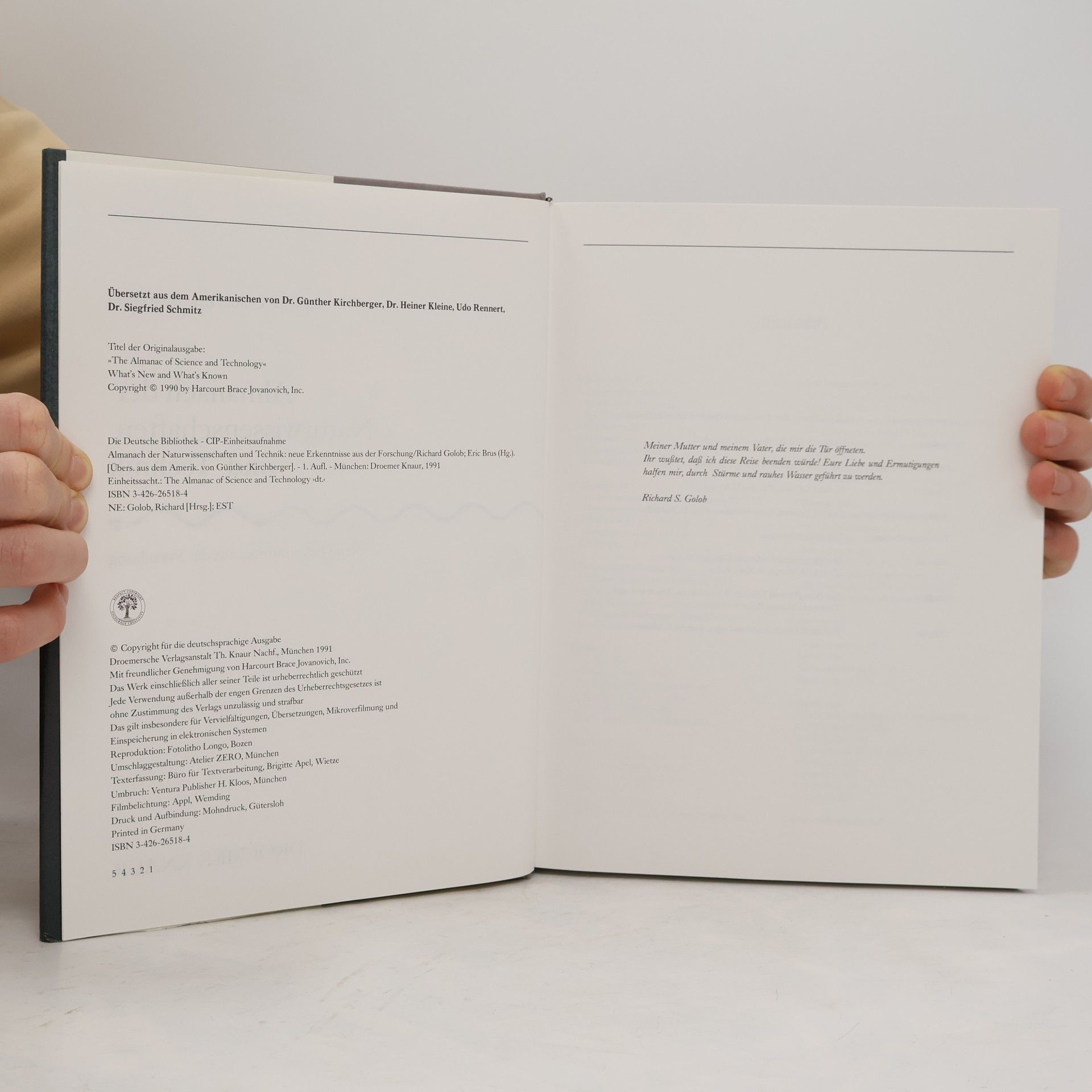Richard Golob Almanach der Naturwissenschaften und Technik : Neue Erkenntnisse aus der Forschung