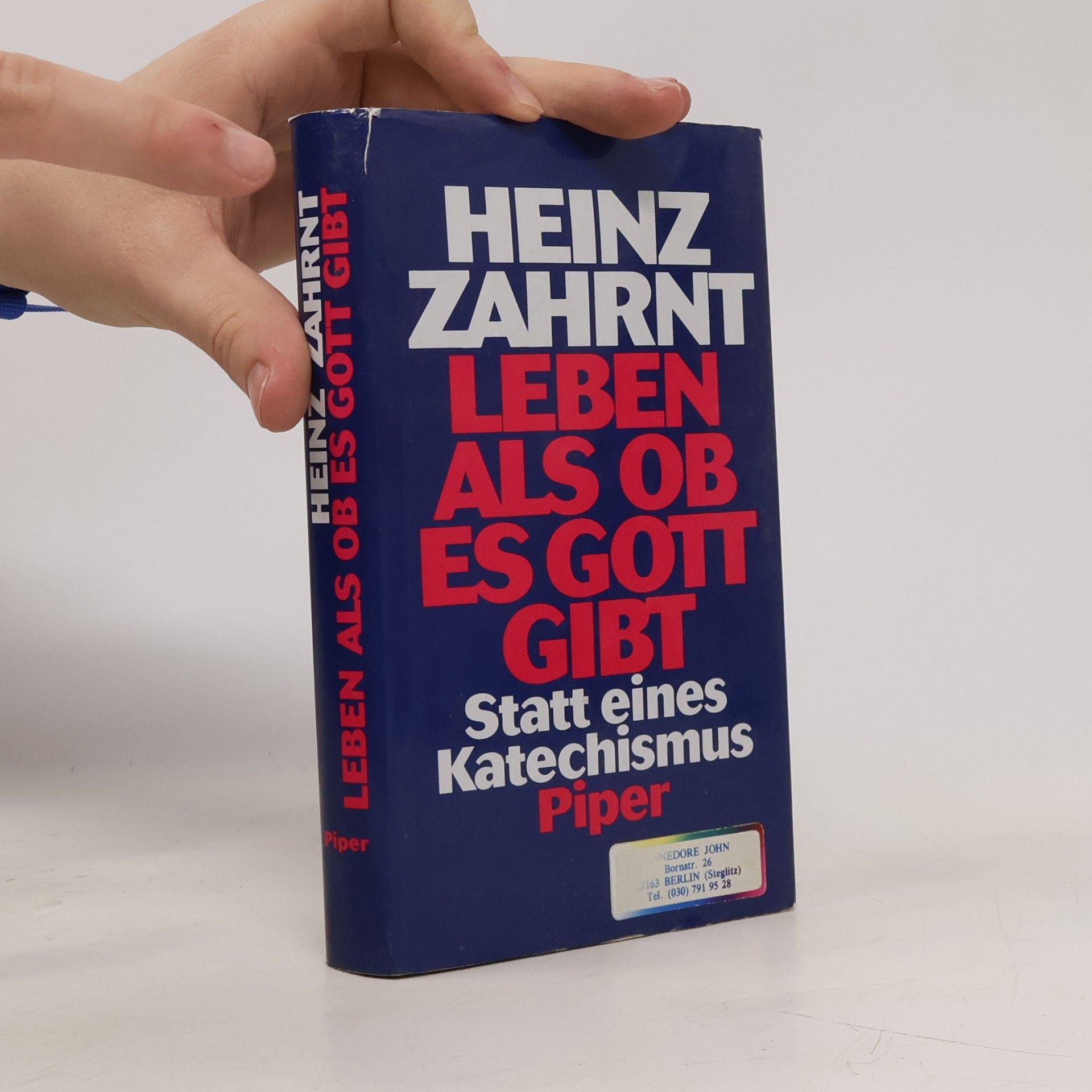 Heinz Zahrnt Leben - als ob es Gott gibt