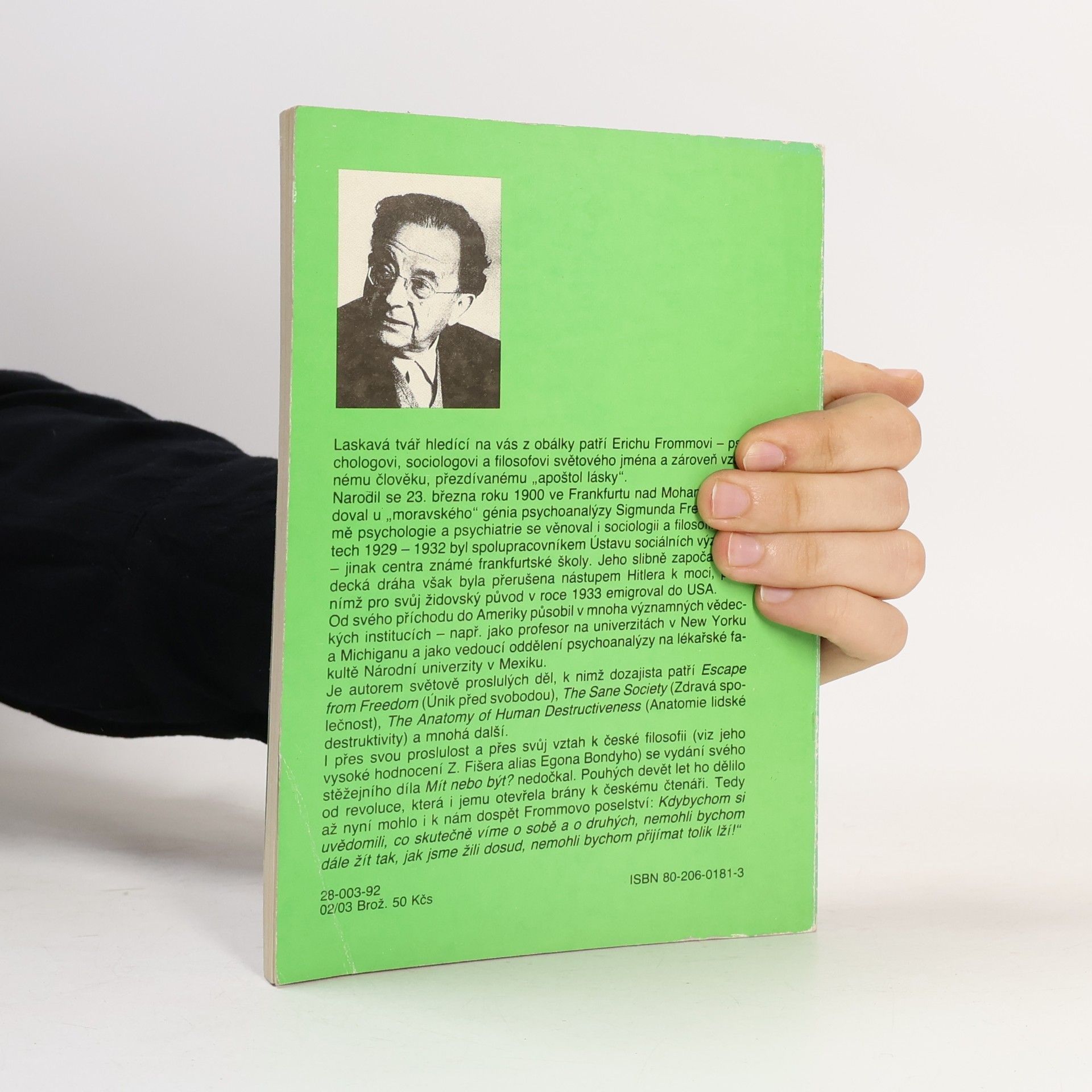 Erich Fromm Mít nebo být?