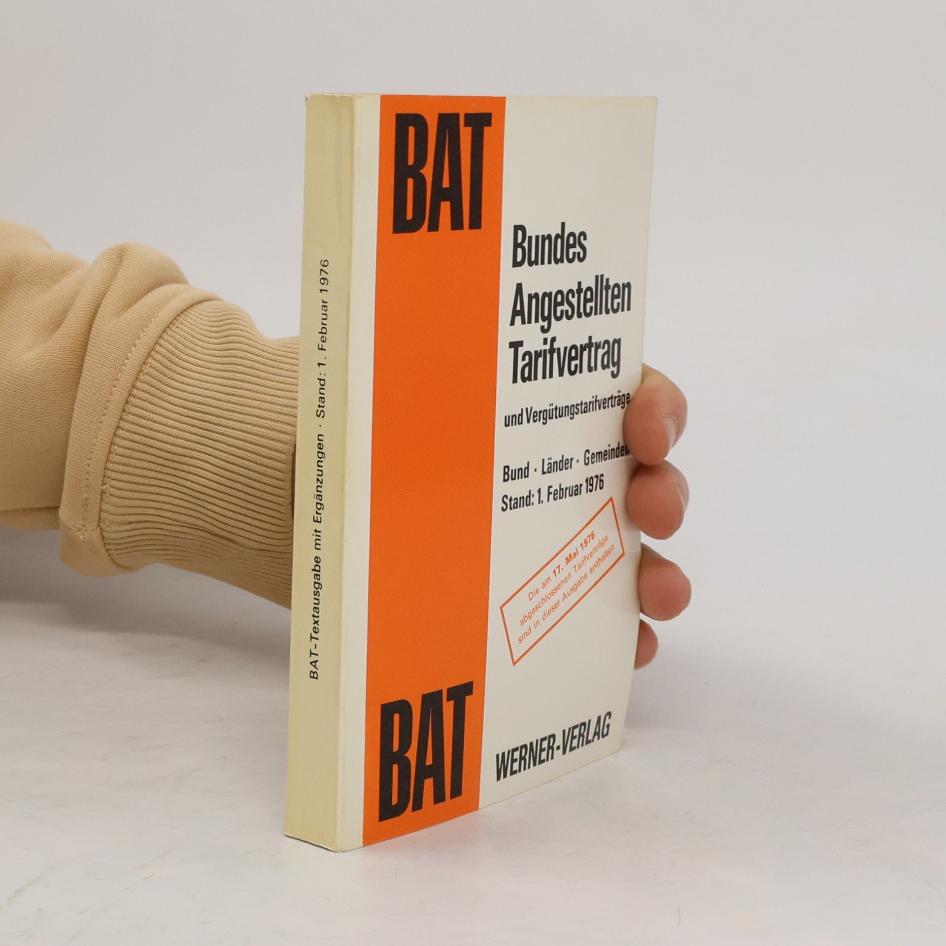 kolektiv BAT-Textausgabe mit Ergänzungen Stand: 1. Februar 1976