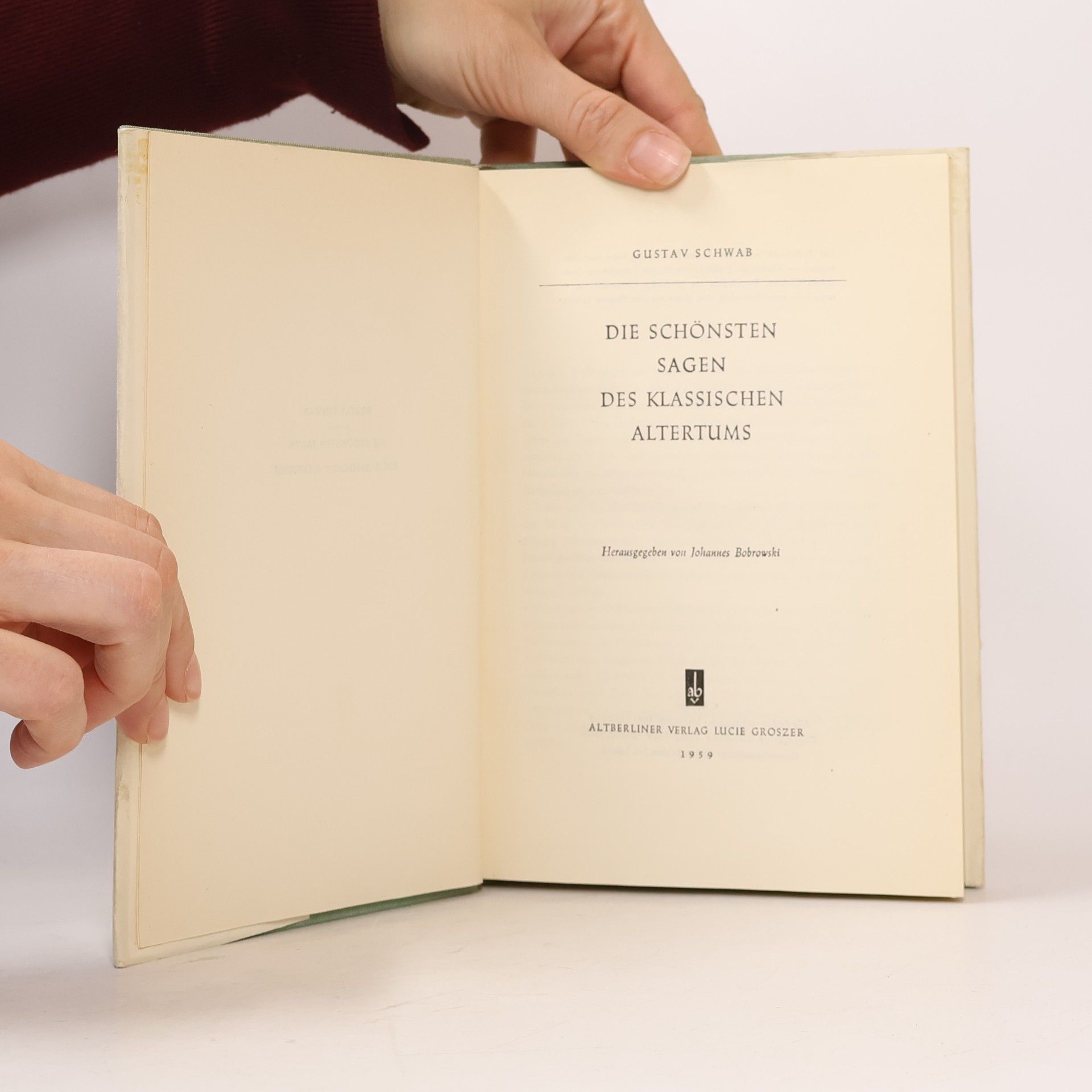 Gustav Schwab Die schoensten Sagen des klassischen Altertums