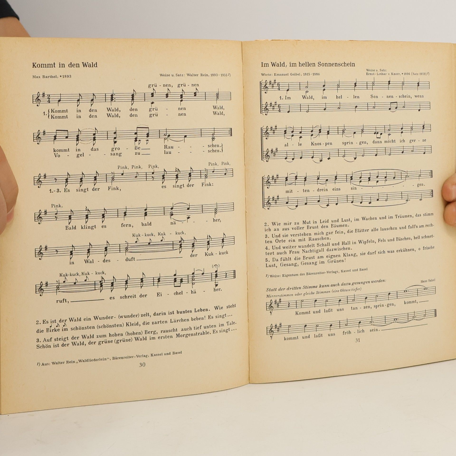 Josef Heers Chorbuch für Volksschulen