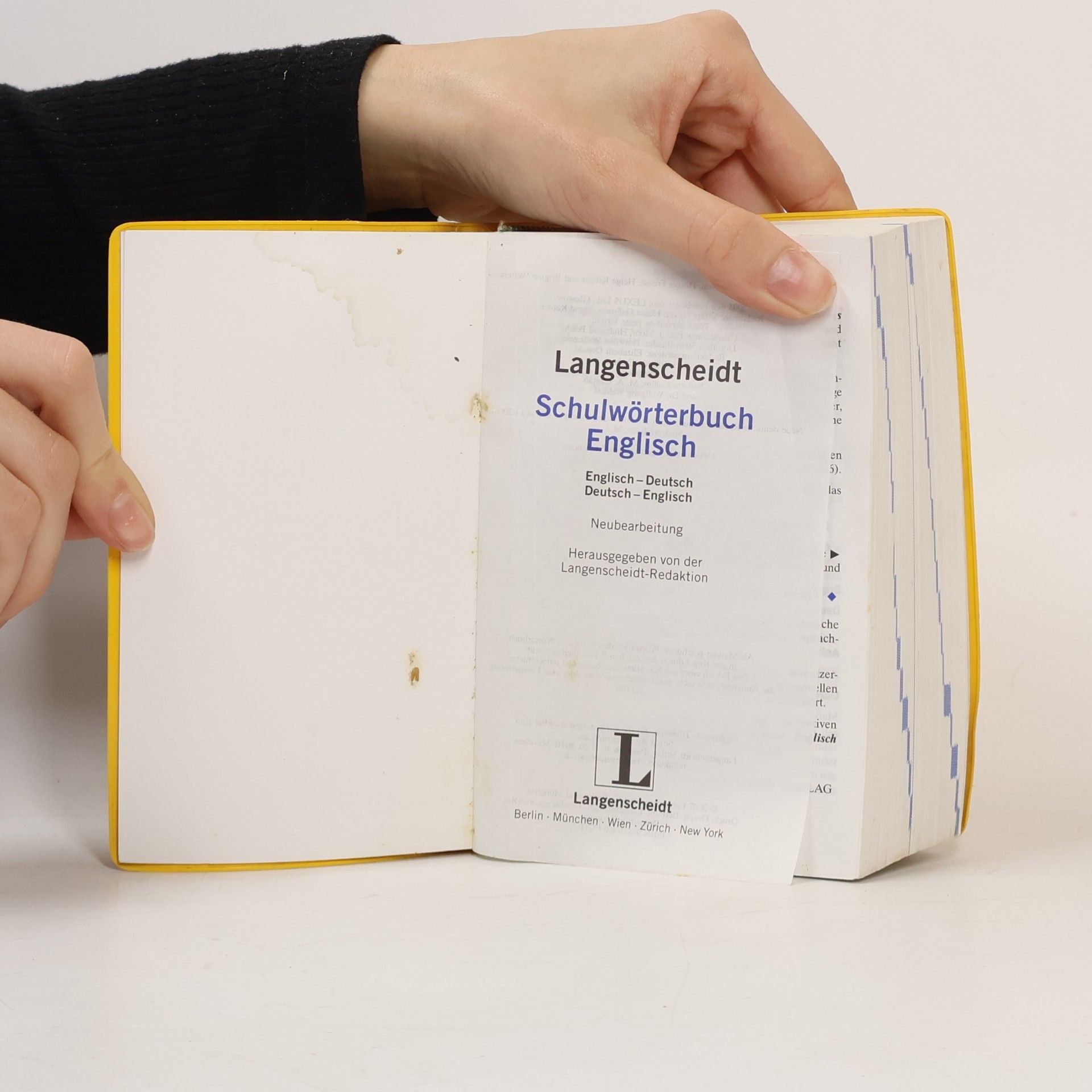 Holger Freese Langenscheidt, Schulwörterbuch Englisch