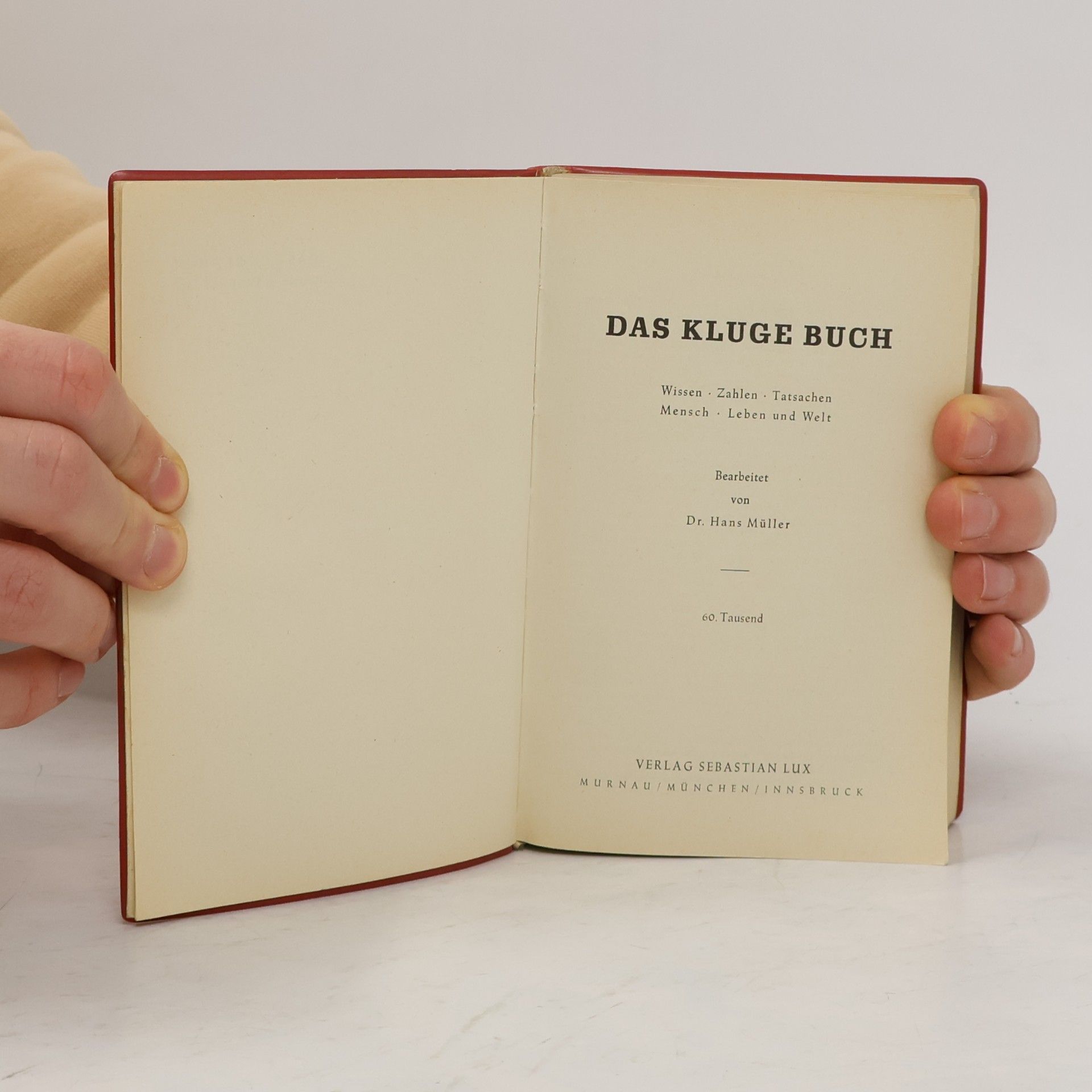 Hans Müller Das Kluge Buch