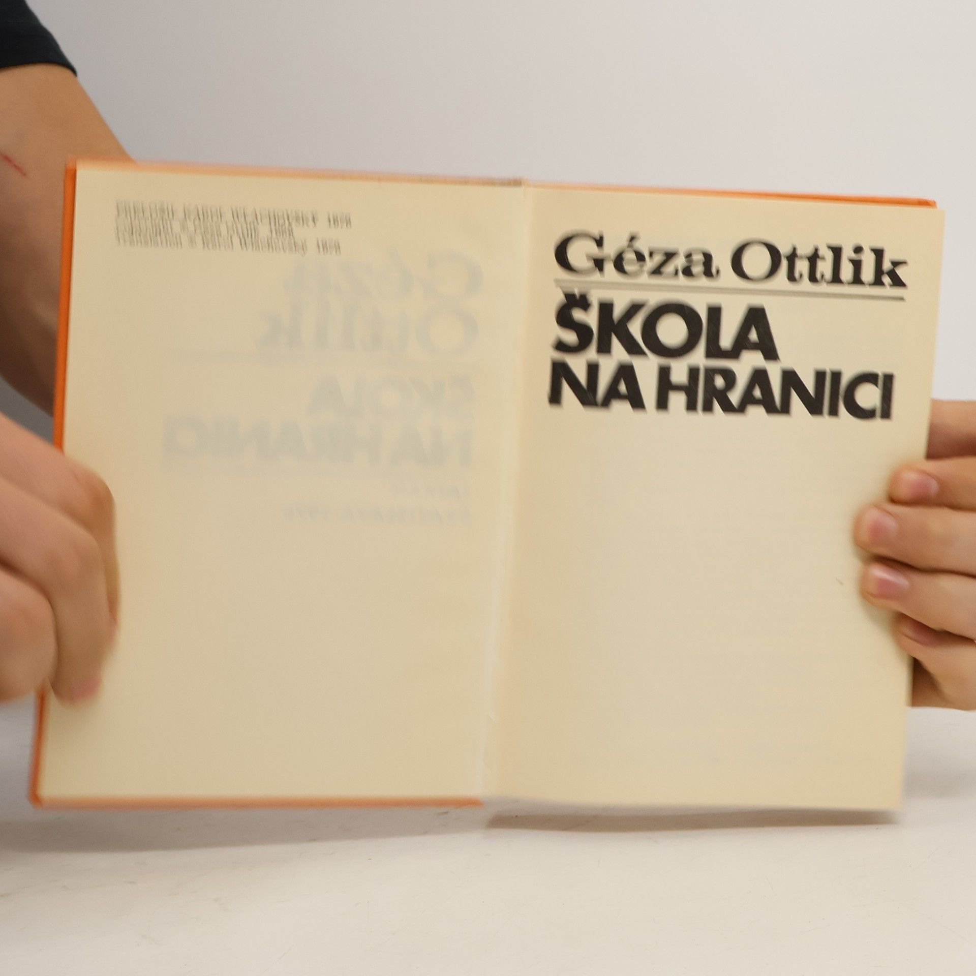 Géza Ottlik Škola na hranici
