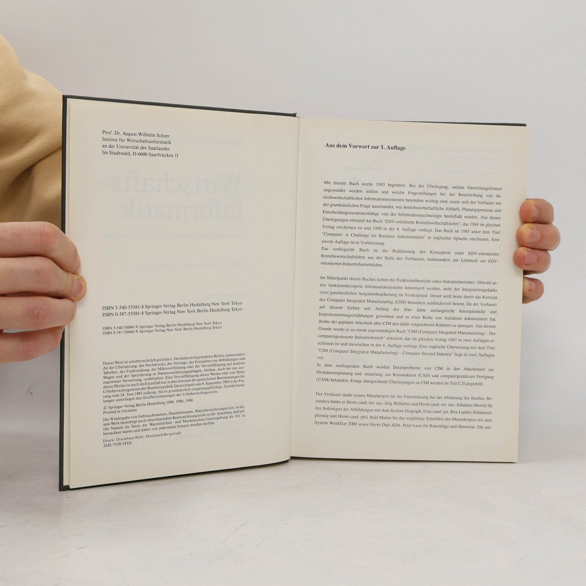 August Wilhelm Scheer Wirtschaftsinformatik 3